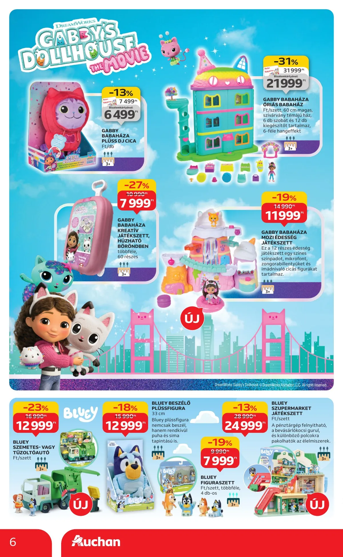 Auchan akciós újság Hipermarket karácsonyi játék 10.23–11.26 – 6. oldal