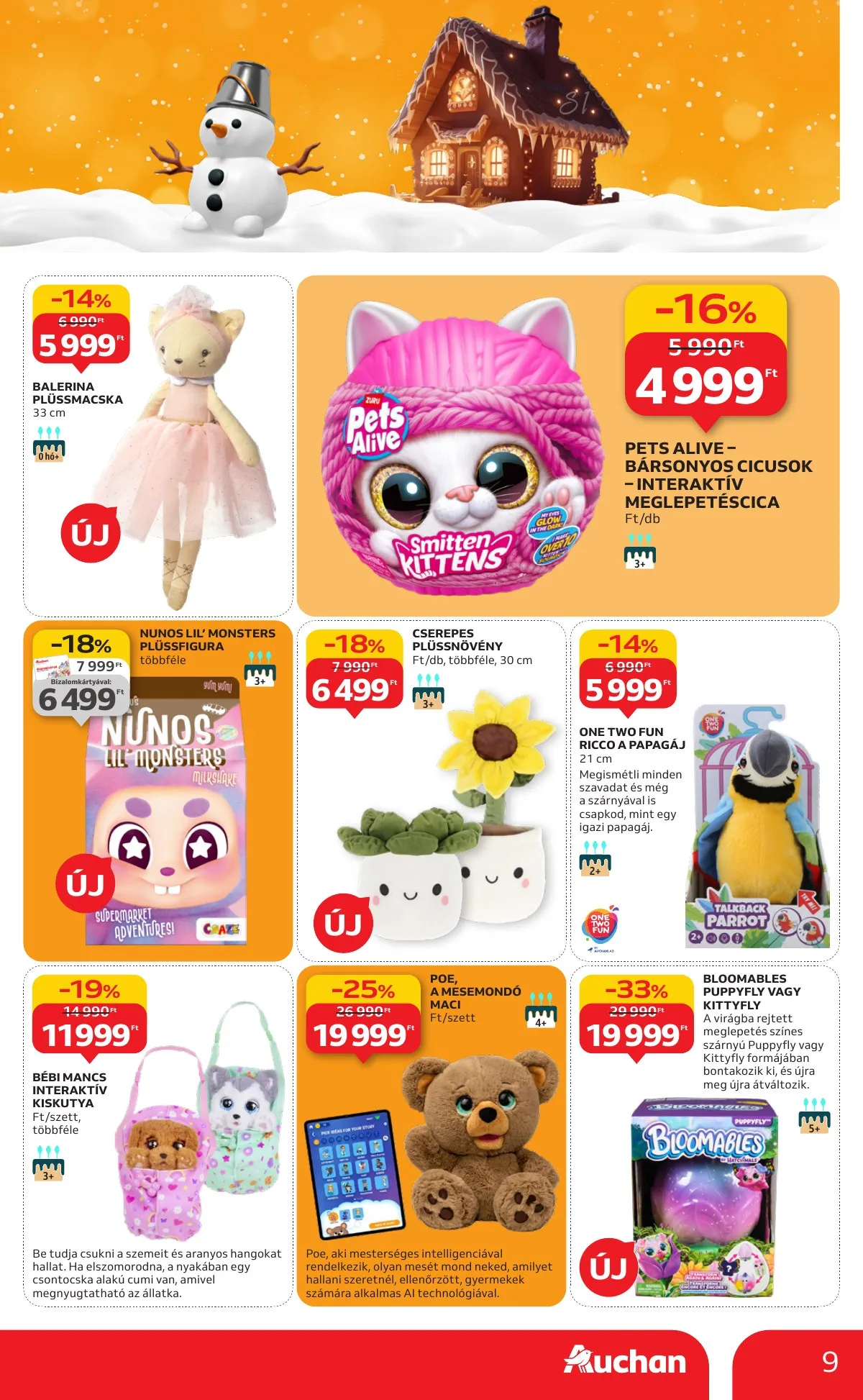 Auchan akciós újság Hipermarket karácsonyi játék 10.23–11.26 – 9. oldal