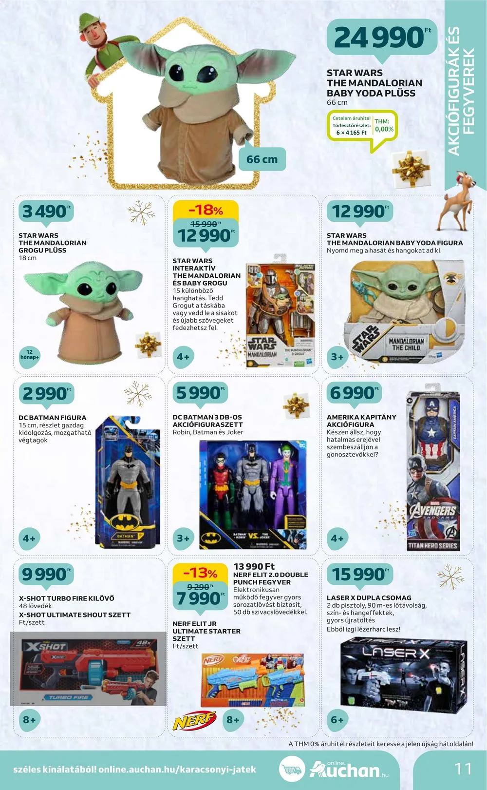 Auchan akciós újság Hipermarket karácsonyi játékok 11.16–11.29 – 11. oldal