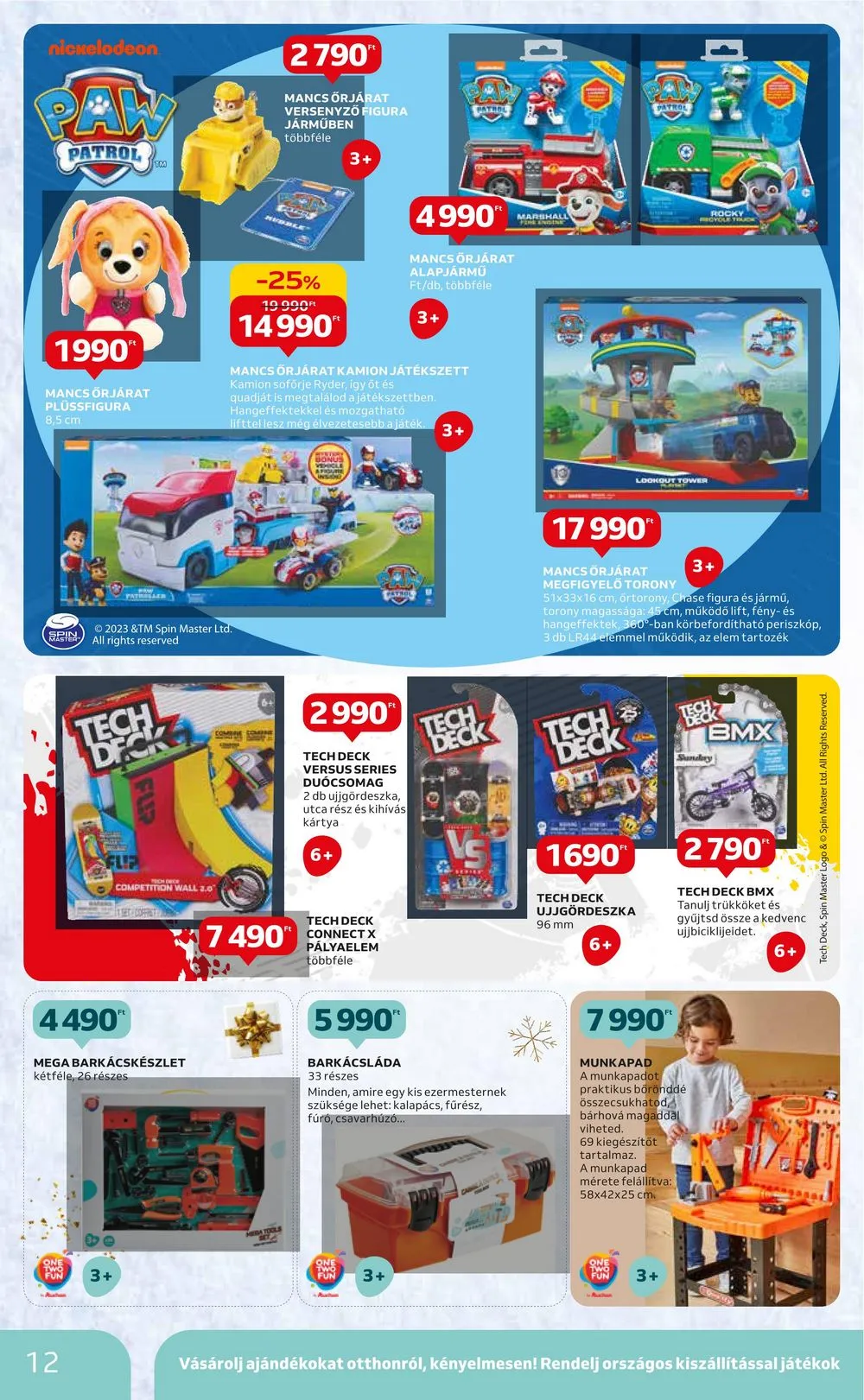Auchan akciós újság Hipermarket karácsonyi játékok 11.16–11.29 – 12. oldal