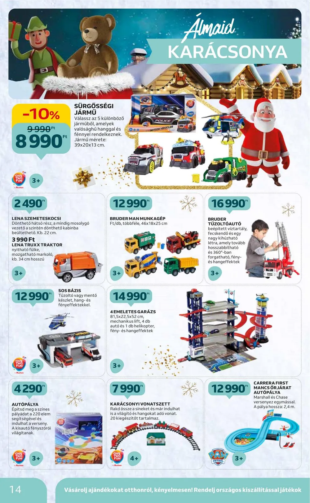 Auchan akciós újság Hipermarket karácsonyi játékok 11.16–11.29 – 14. oldal