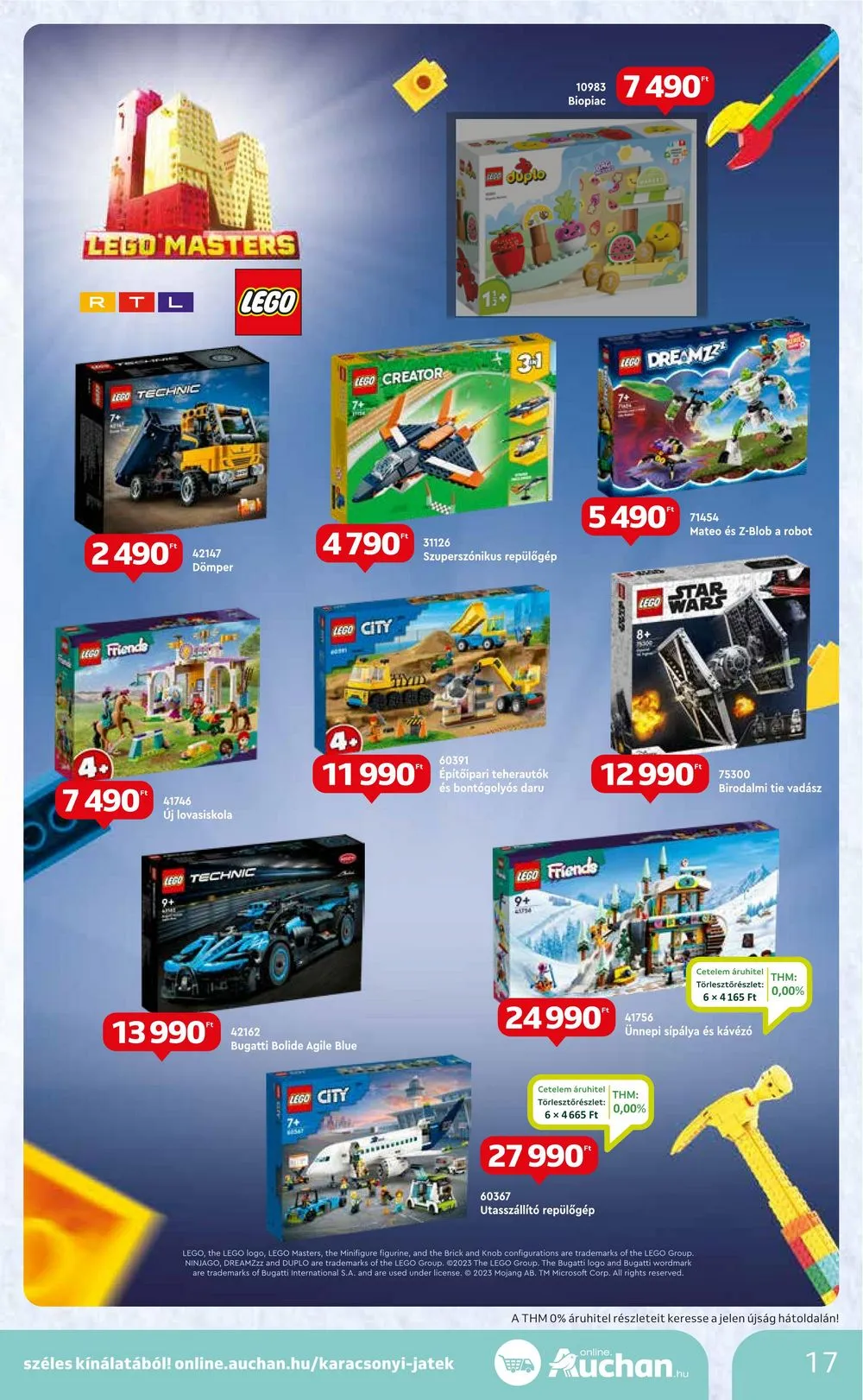 Auchan akciós újság Hipermarket karácsonyi játékok 11.16–11.29 – 17. oldal
