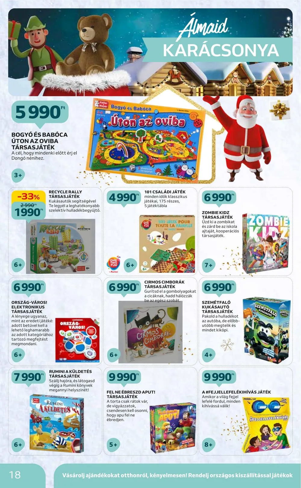 Auchan akciós újság Hipermarket karácsonyi játékok 11.16–11.29 – 18. oldal