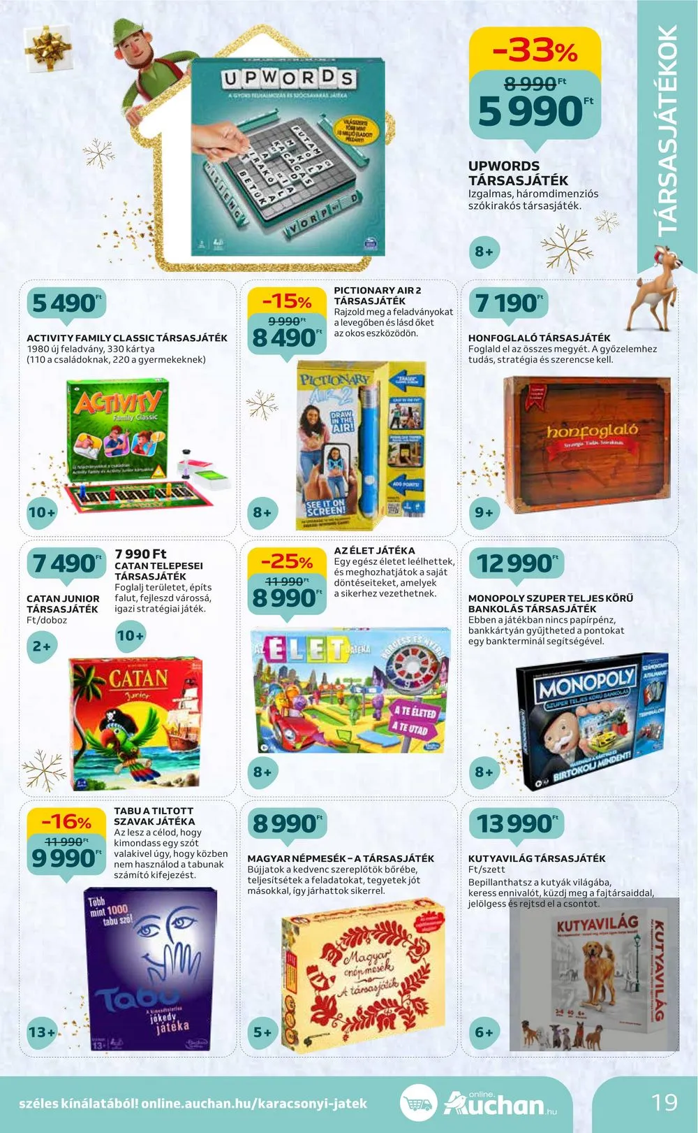 Auchan akciós újság Hipermarket karácsonyi játékok 11.16–11.29 – 19. oldal