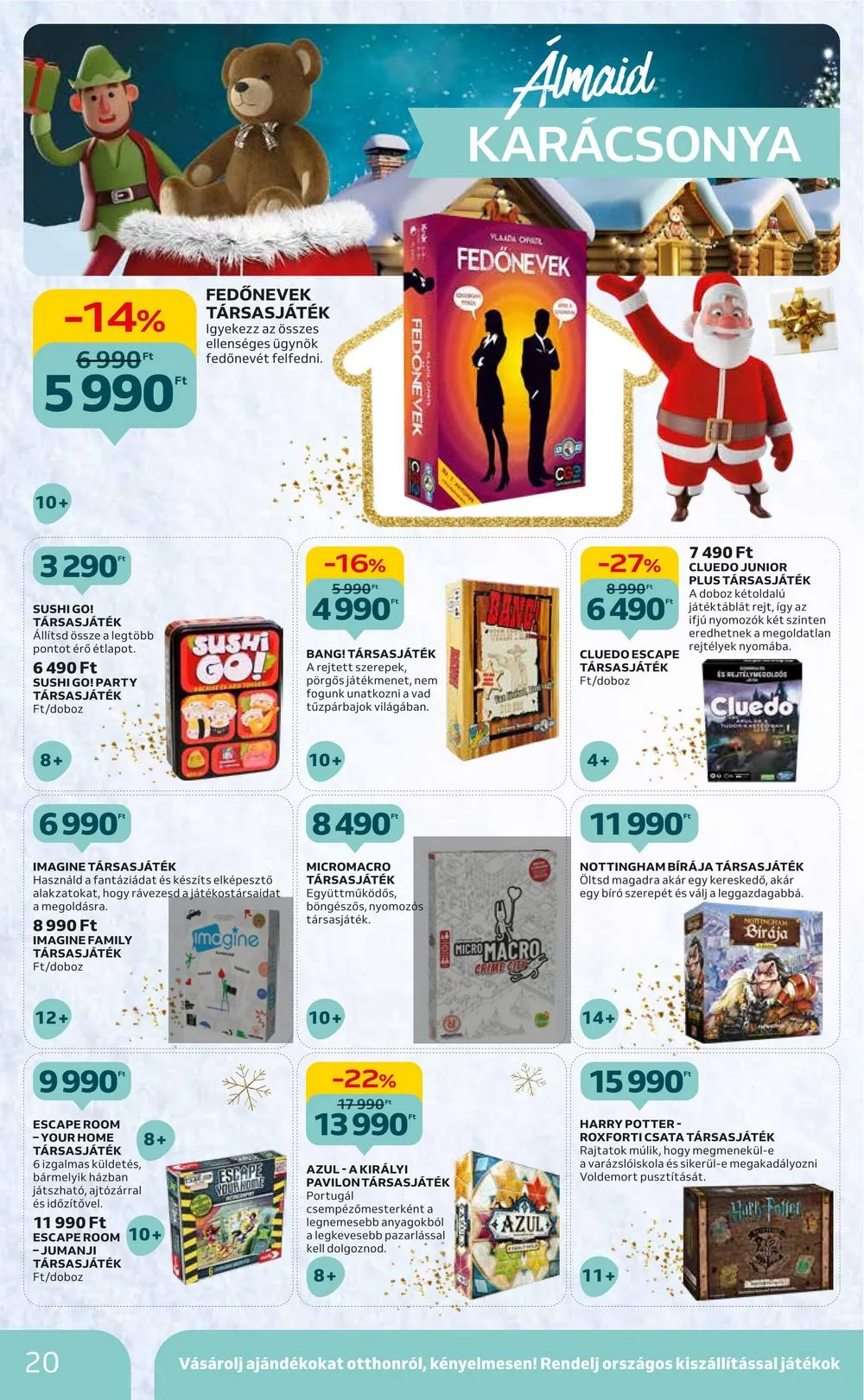 Auchan akciós újság Hipermarket karácsonyi játékok 11.16–11.29 – 20. oldal