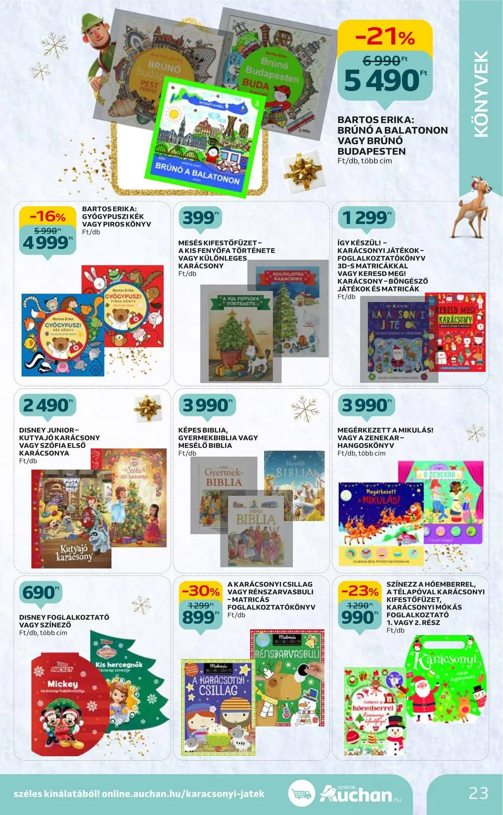 Auchan akciós újság Hipermarket karácsonyi játékok 11.16–11.29 – 23. oldal