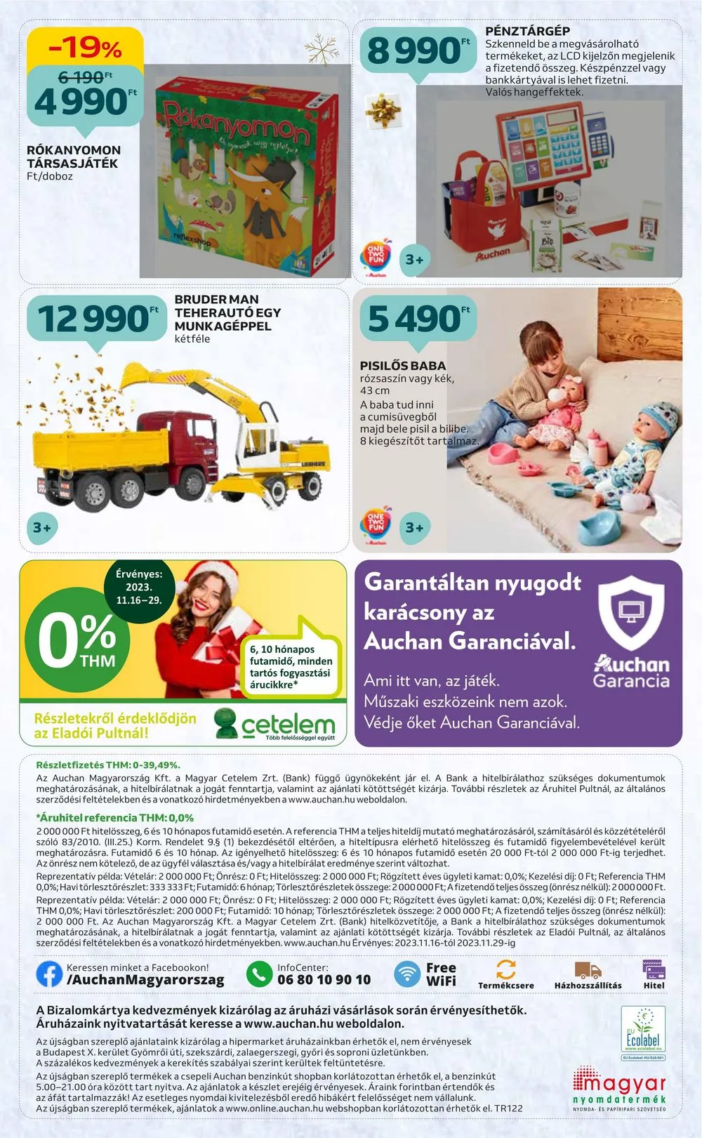 Auchan akciós újság Hipermarket karácsonyi játékok 11.16–11.29 – 24. oldal