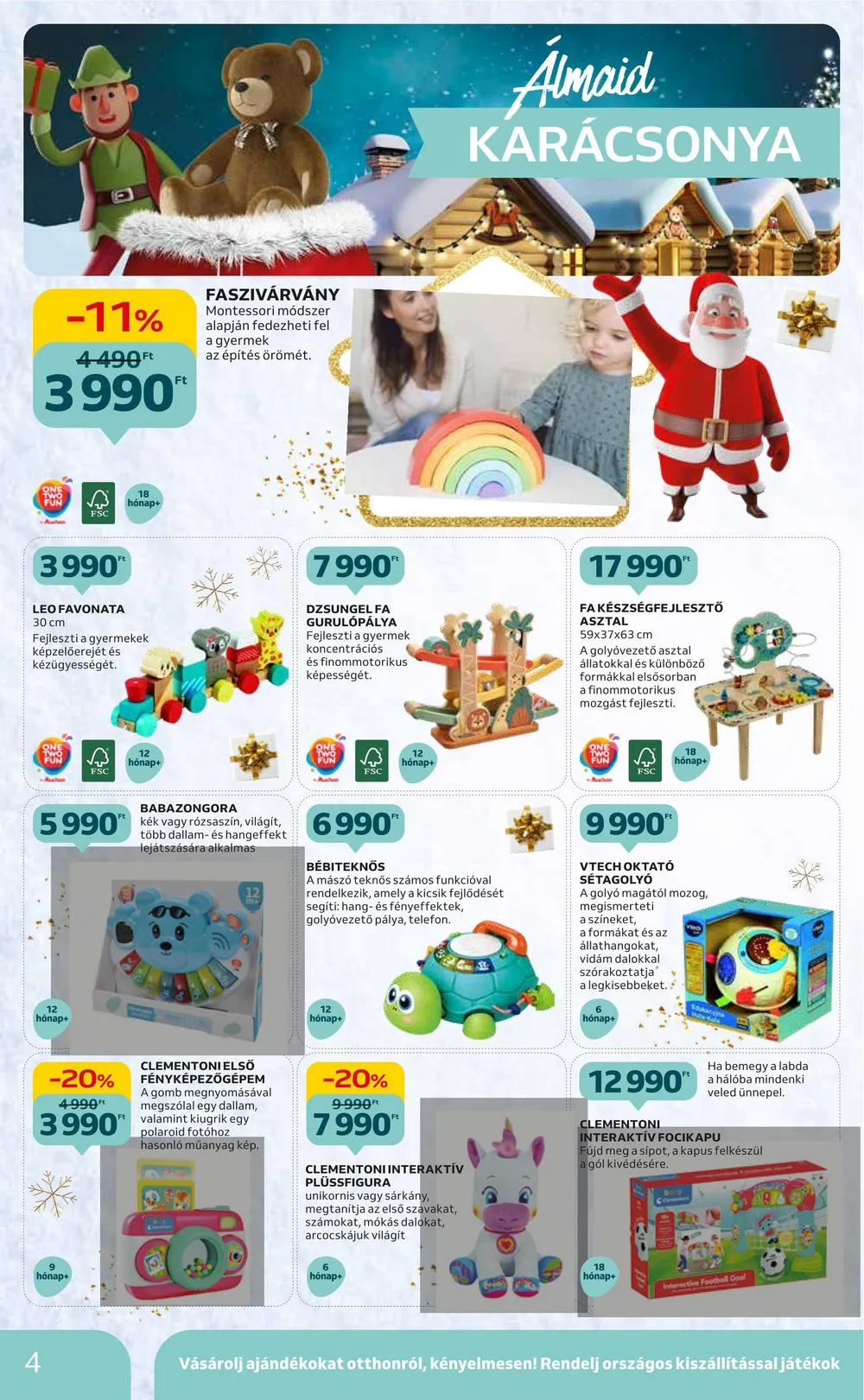Auchan akciós újság Hipermarket karácsonyi játékok 11.16–11.29 – 4. oldal