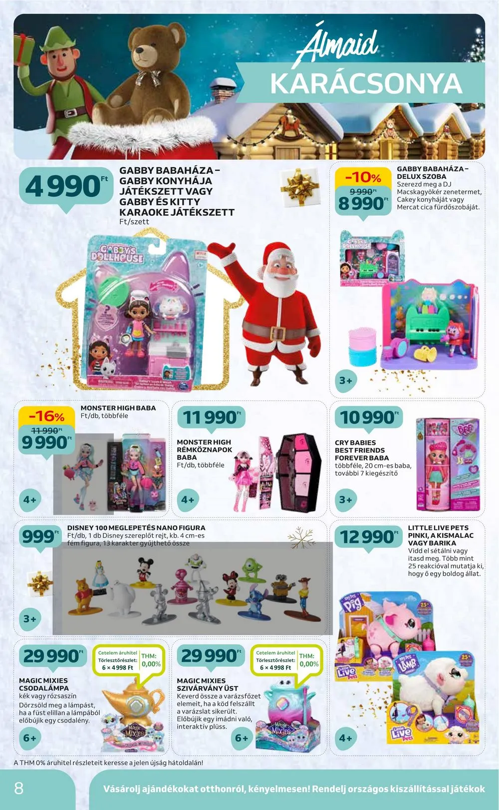 Auchan akciós újság Hipermarket karácsonyi játékok 11.16–11.29 – 8. oldal