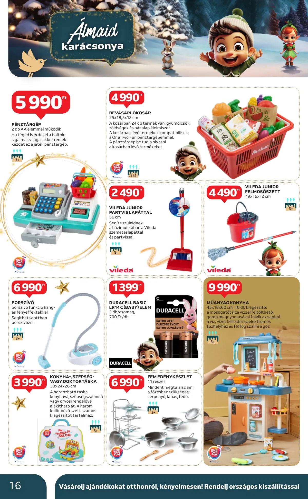 Auchan akciós újság Hipermarket karácsonyi 10.24–11.27 – 16. oldal