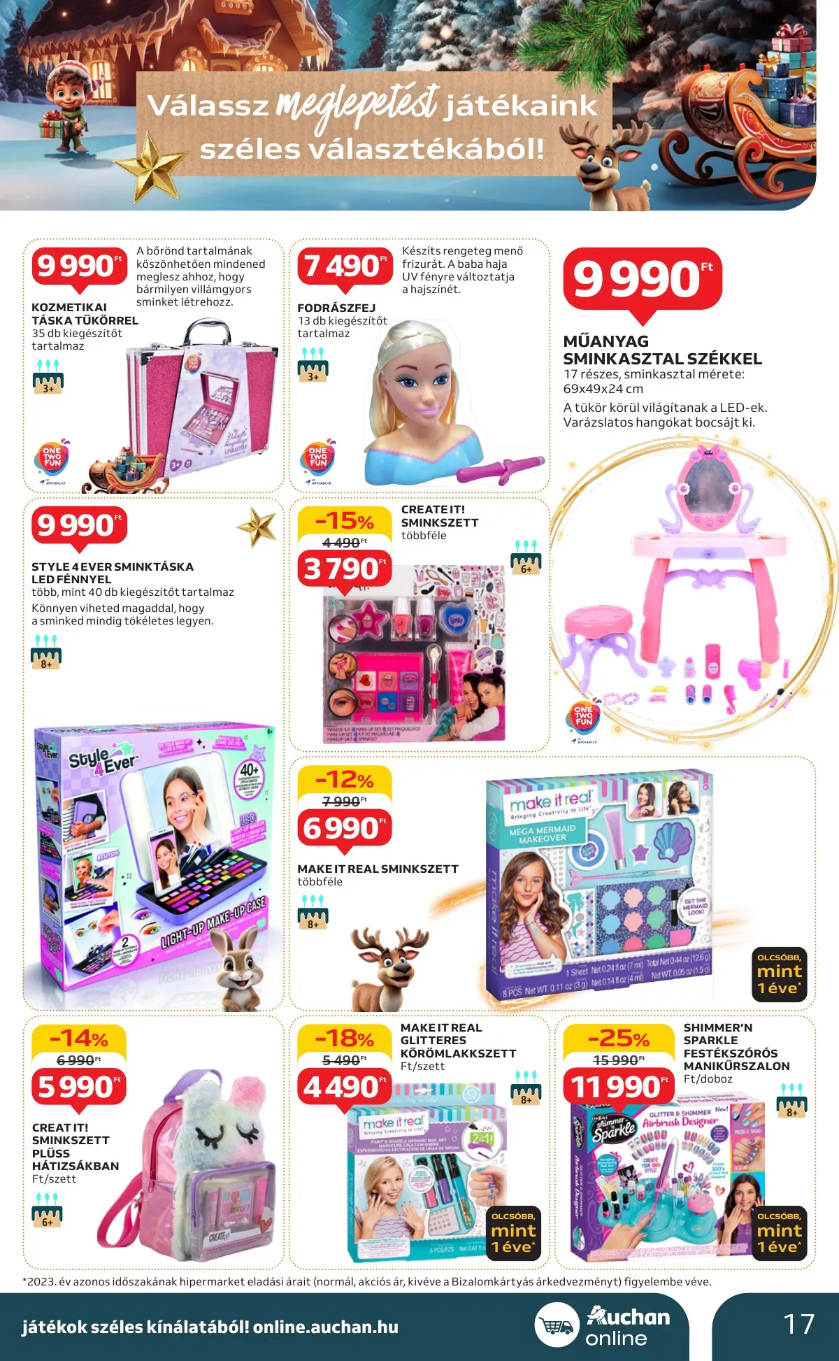 Auchan akciós újság Hipermarket karácsonyi 10.24–11.27 – 17. oldal