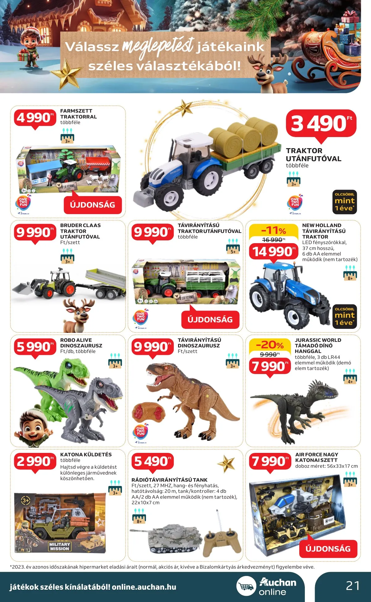 Auchan akciós újság Hipermarket karácsonyi 10.24–11.27 – 21. oldal