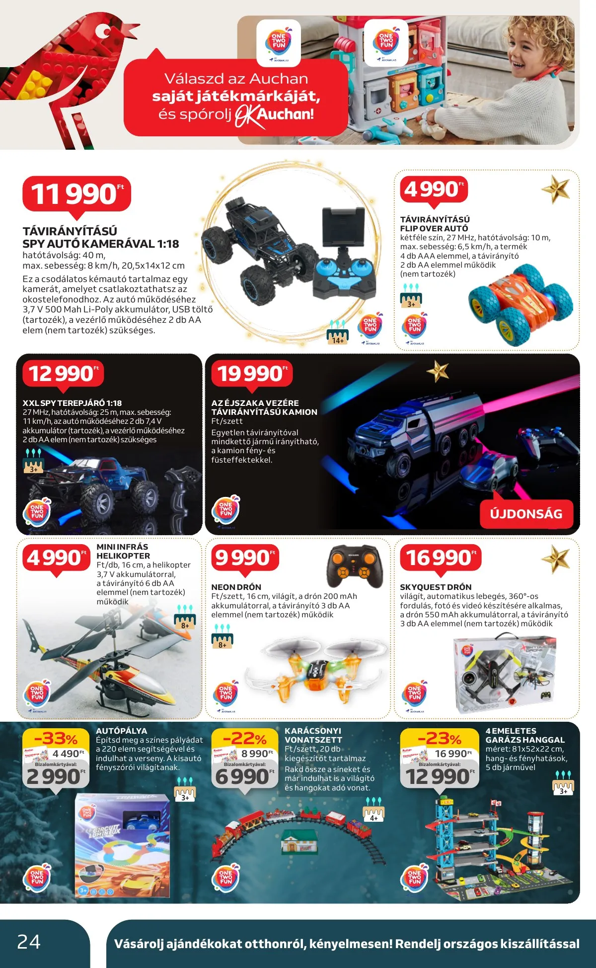Auchan akciós újság Hipermarket karácsonyi 10.24–11.27 – 24. oldal