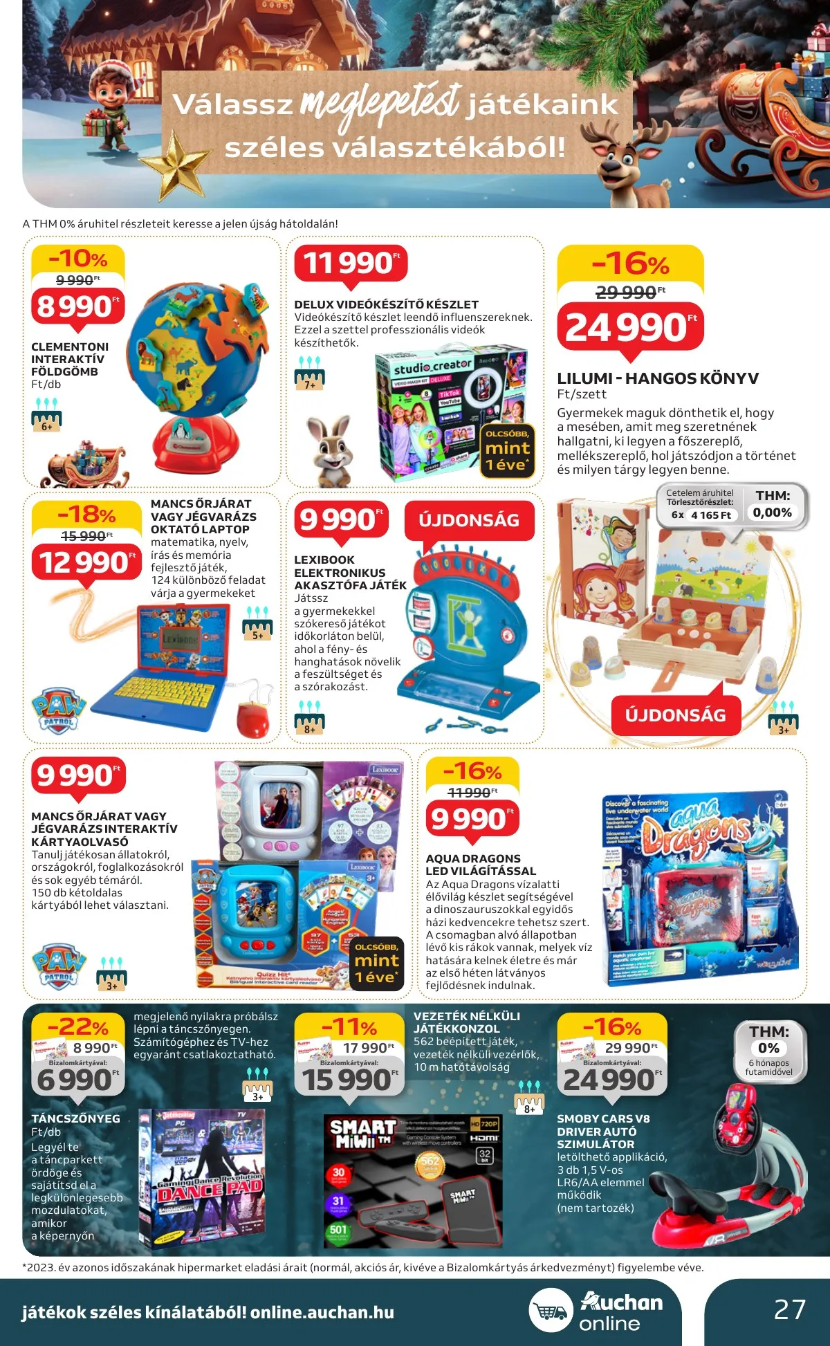 Auchan akciós újság Hipermarket karácsonyi 10.24–11.27 – 27. oldal