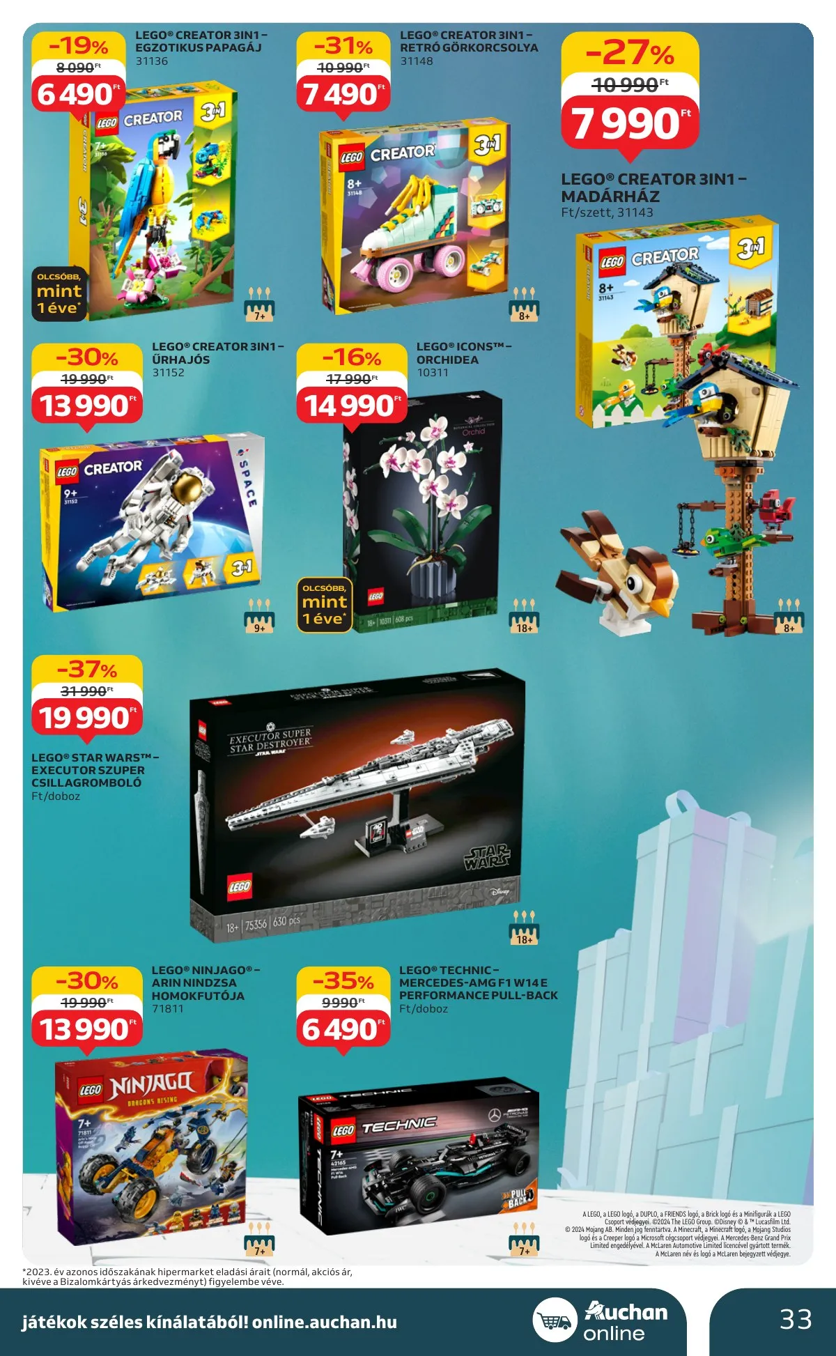 Auchan akciós újság Hipermarket karácsonyi 10.24–11.27 – 33. oldal