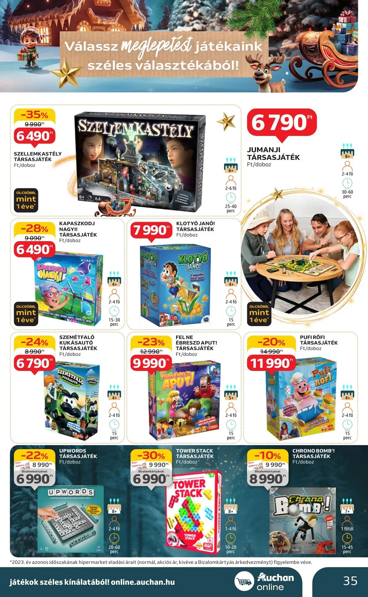 Auchan akciós újság Hipermarket karácsonyi 10.24–11.27 – 35. oldal