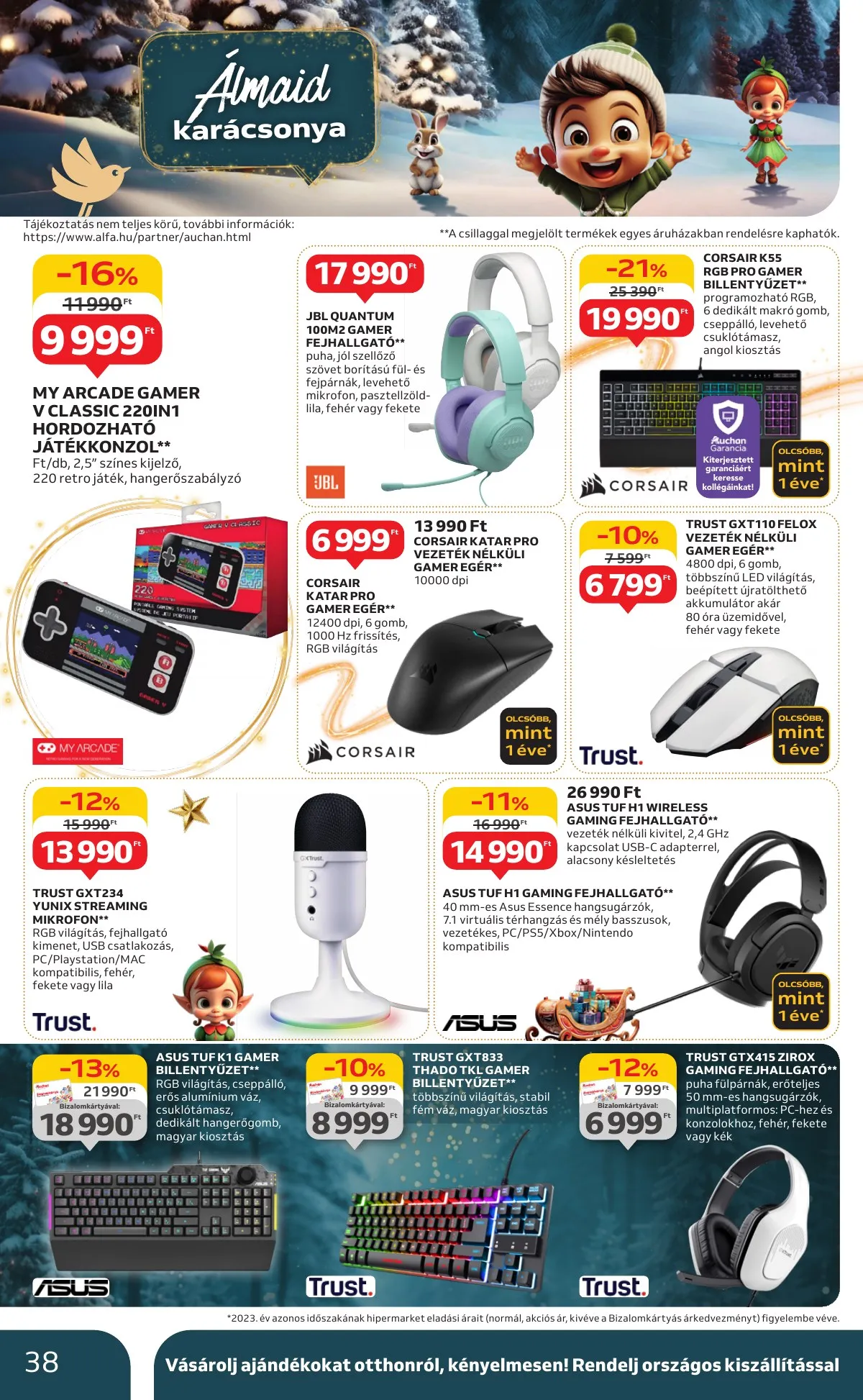 Auchan akciós újság Hipermarket karácsonyi 10.24–11.27 – 38. oldal