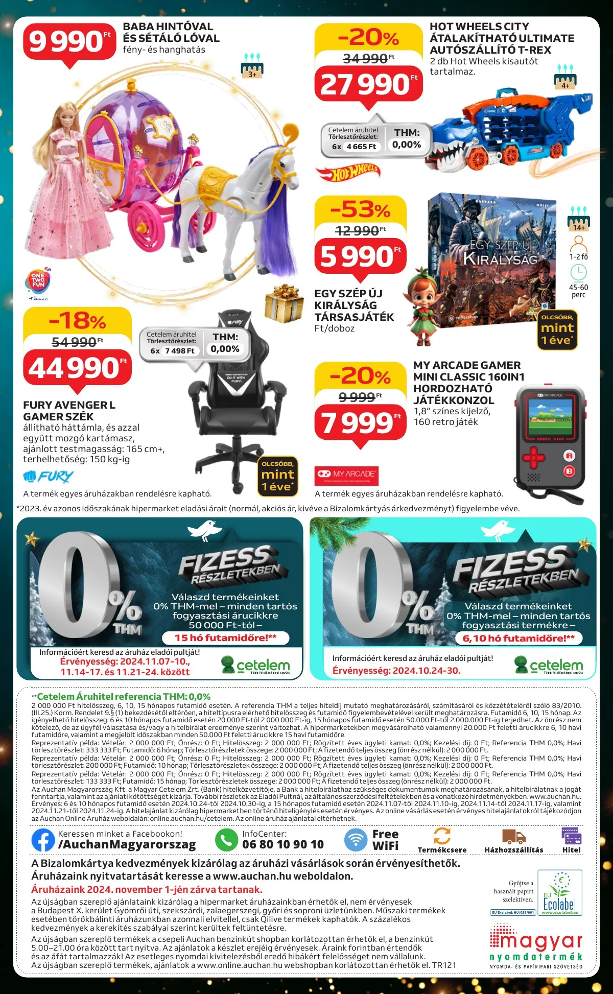Auchan akciós újság Hipermarket karácsonyi 10.24–11.27 – 40. oldal