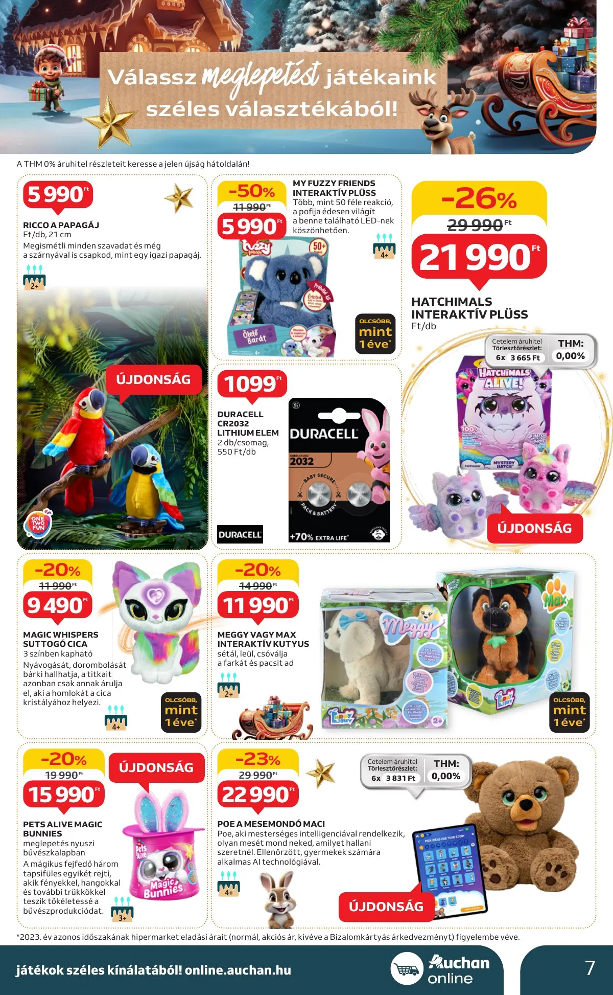 Auchan akciós újság Hipermarket karácsonyi 10.24–11.27 – 7. oldal