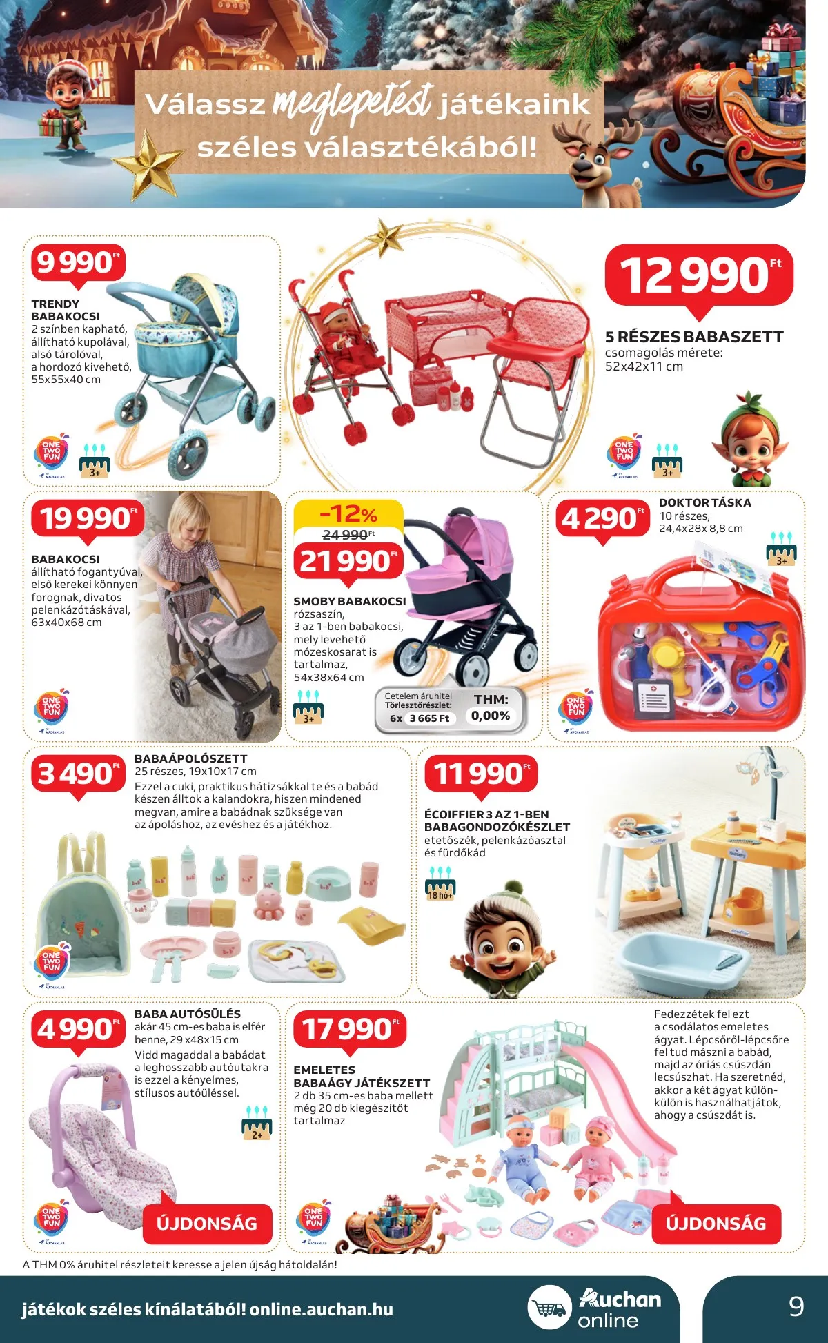 Auchan akciós újság Hipermarket karácsonyi 10.24–11.27 – 9. oldal