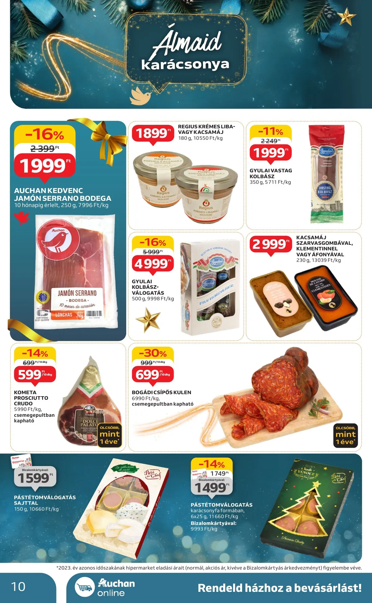 Auchan akciós újság Hipermarket karácsonyi 11.21–11.27 – 10. oldal