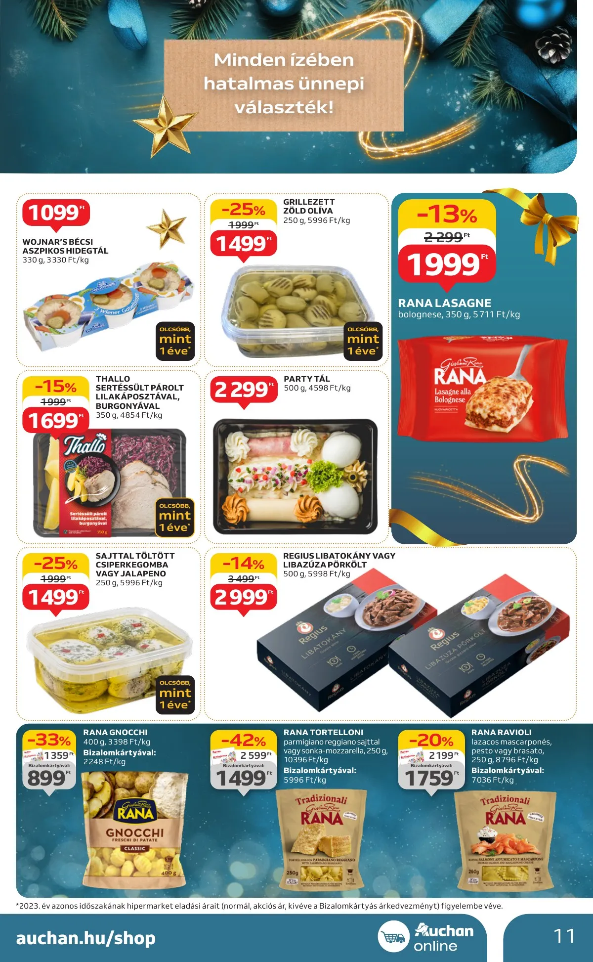 Auchan akciós újság Hipermarket karácsonyi 11.21–11.27 – 11. oldal