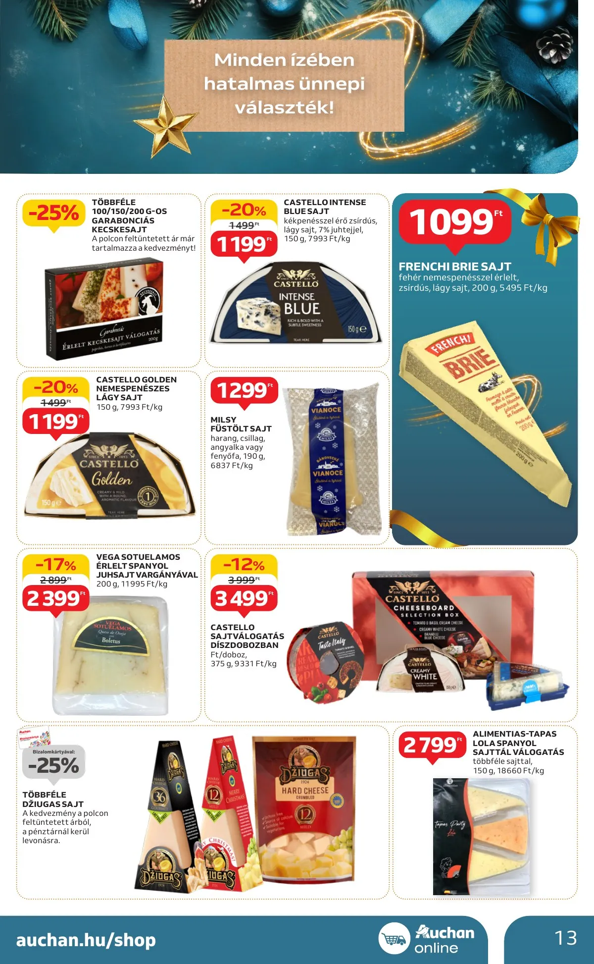 Auchan akciós újság Hipermarket karácsonyi 11.21–11.27 – 13. oldal