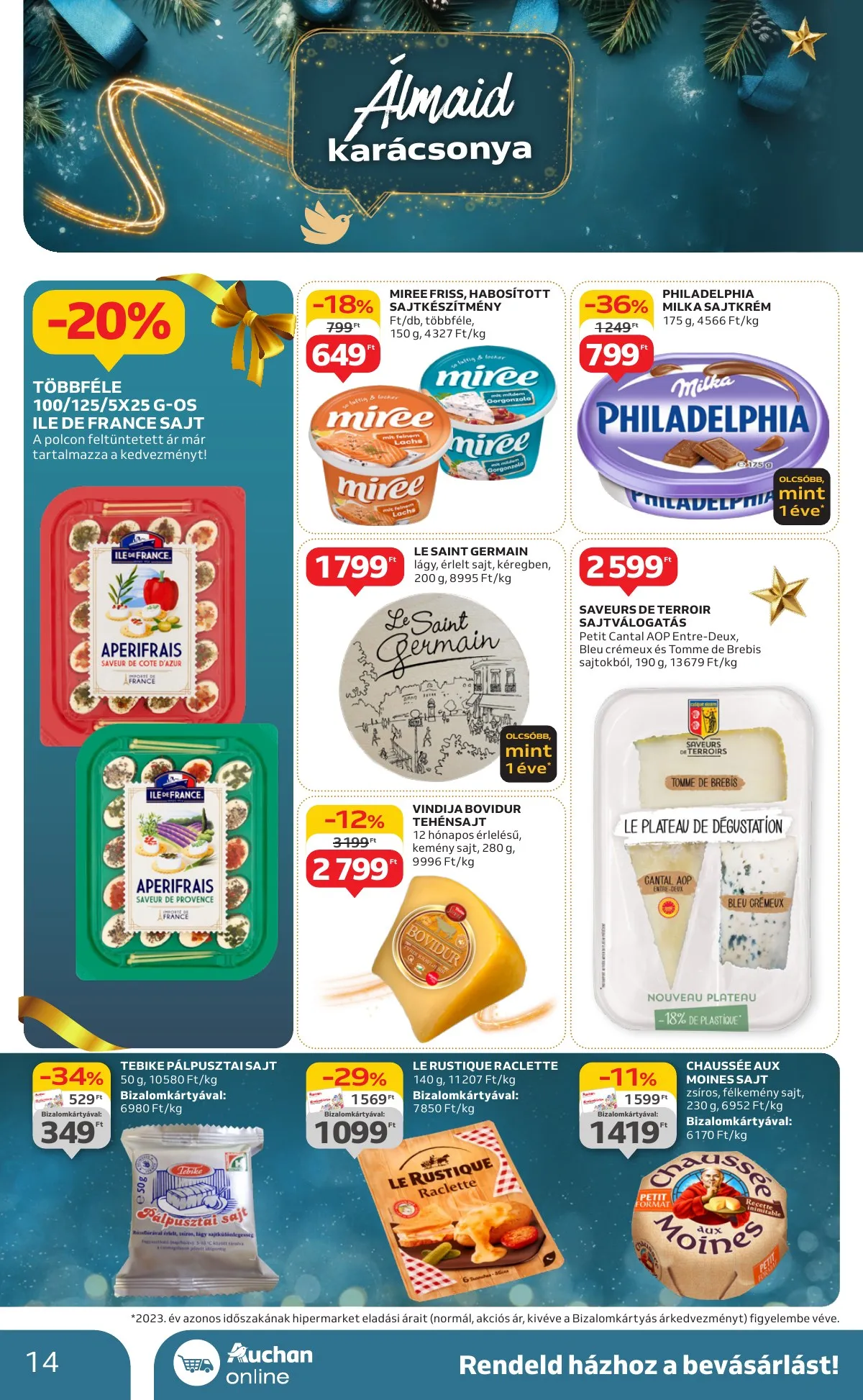 Auchan akciós újság Hipermarket karácsonyi 11.21–11.27 – 14. oldal