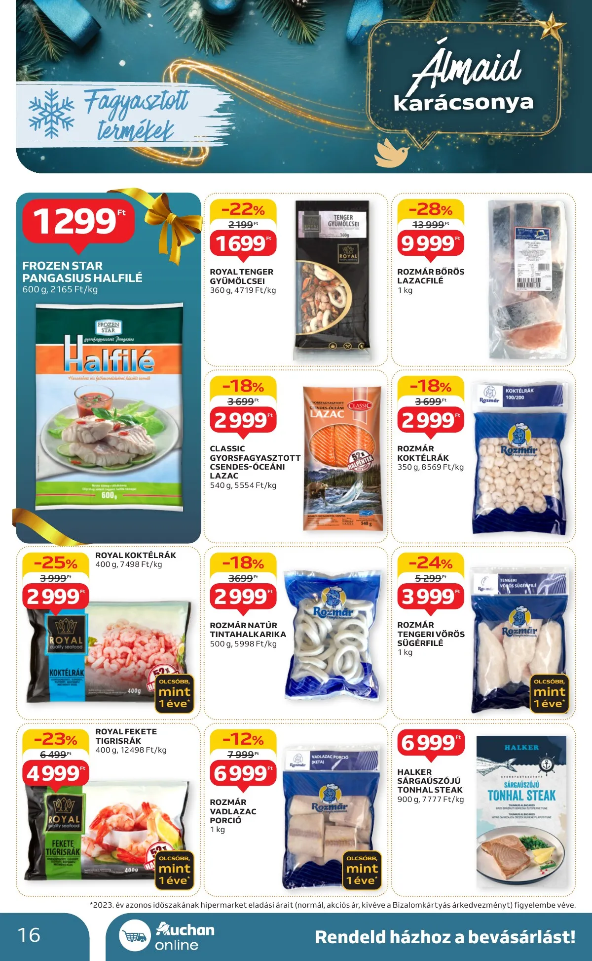 Auchan akciós újság Hipermarket karácsonyi 11.21–11.27 – 16. oldal
