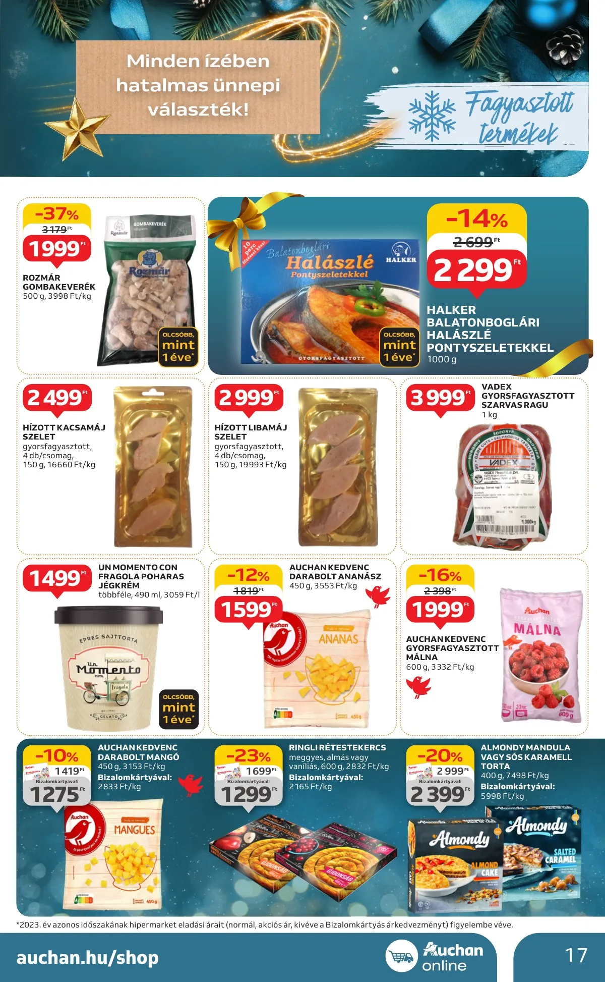 Auchan akciós újság Hipermarket karácsonyi 11.21–11.27 – 17. oldal