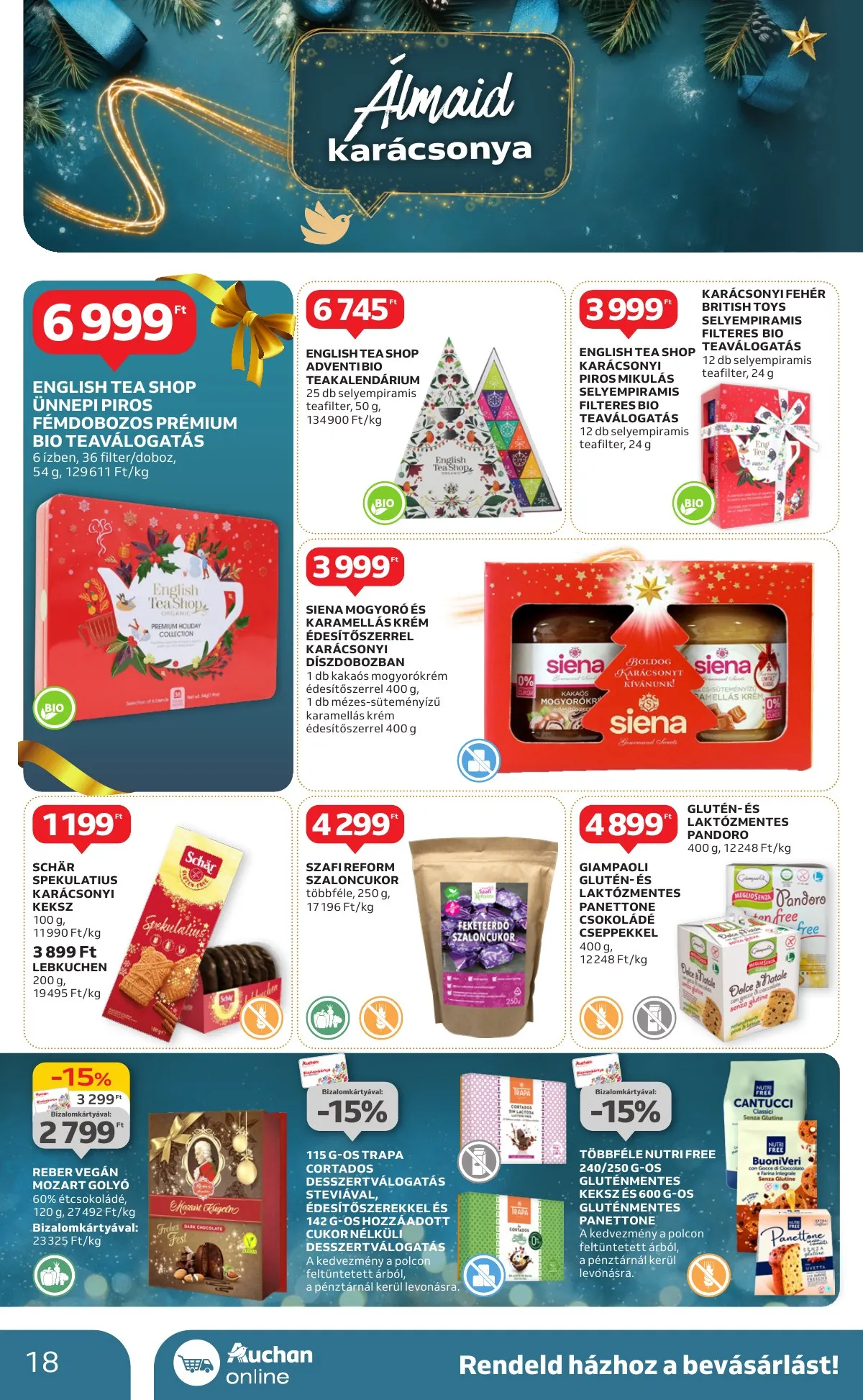 Auchan akciós újság Hipermarket karácsonyi 11.21–11.27 – 18. oldal