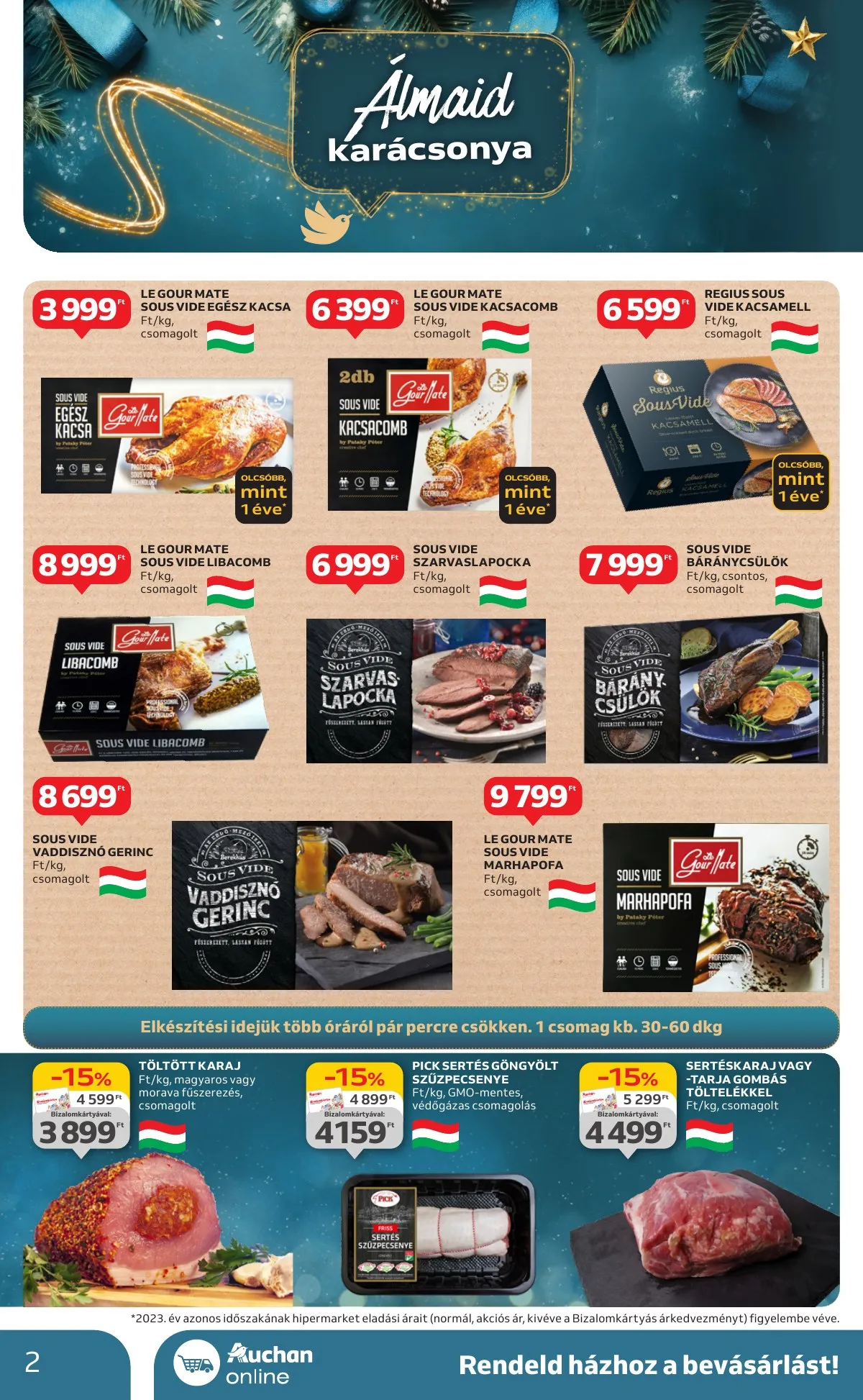 Auchan akciós újság Hipermarket karácsonyi 11.21–11.27 – 2. oldal