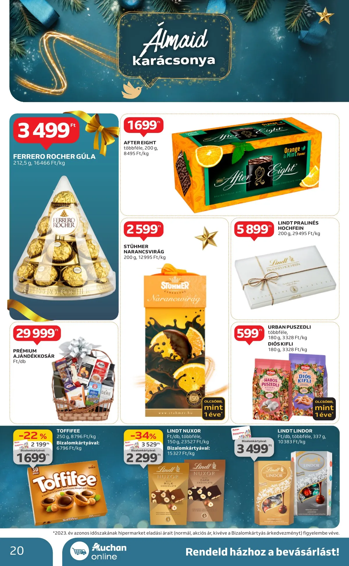 Auchan akciós újság Hipermarket karácsonyi 11.21–11.27 – 20. oldal