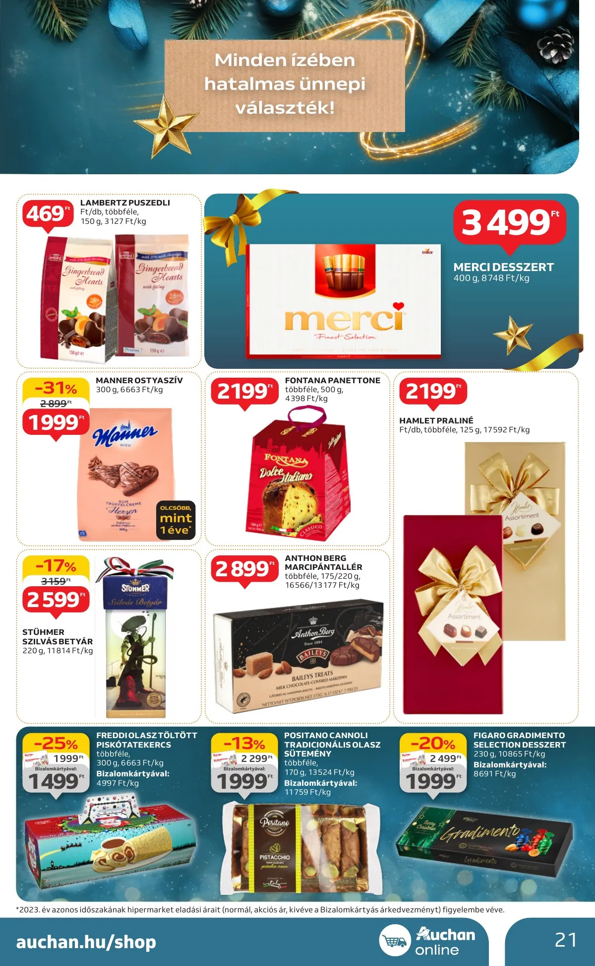 Auchan akciós újság Hipermarket karácsonyi 11.21–11.27 – 21. oldal