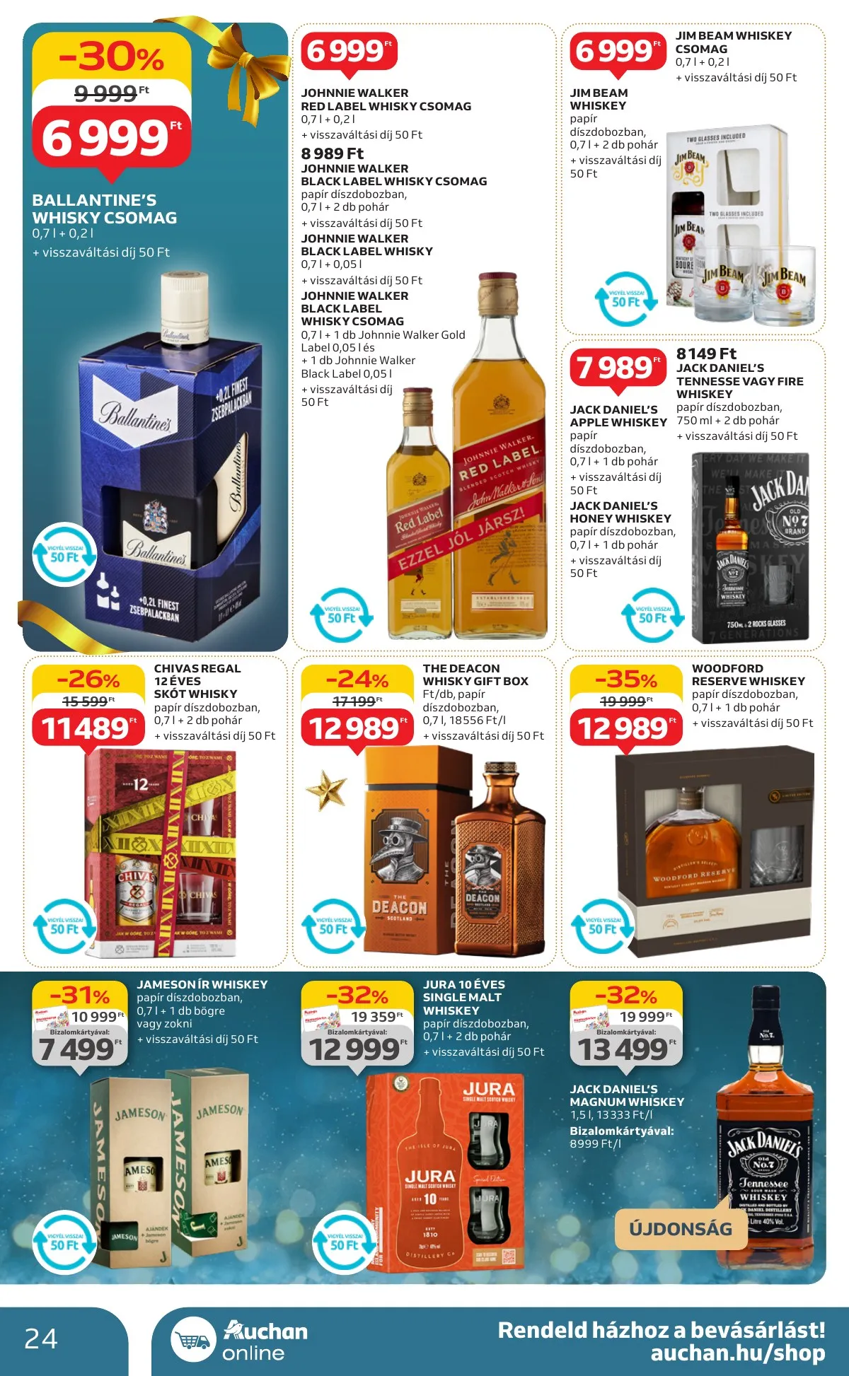 Auchan akciós újság Hipermarket karácsonyi 11.21–11.27 – 24. oldal