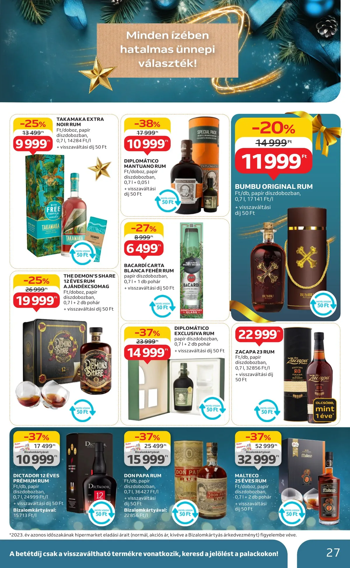 Auchan akciós újság Hipermarket karácsonyi 11.21–11.27 – 27. oldal