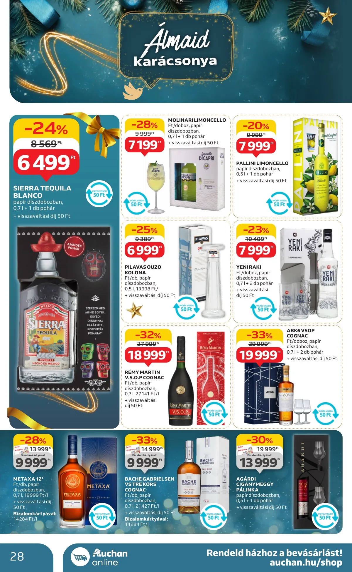 Auchan akciós újság Hipermarket karácsonyi 11.21–11.27 – 28. oldal