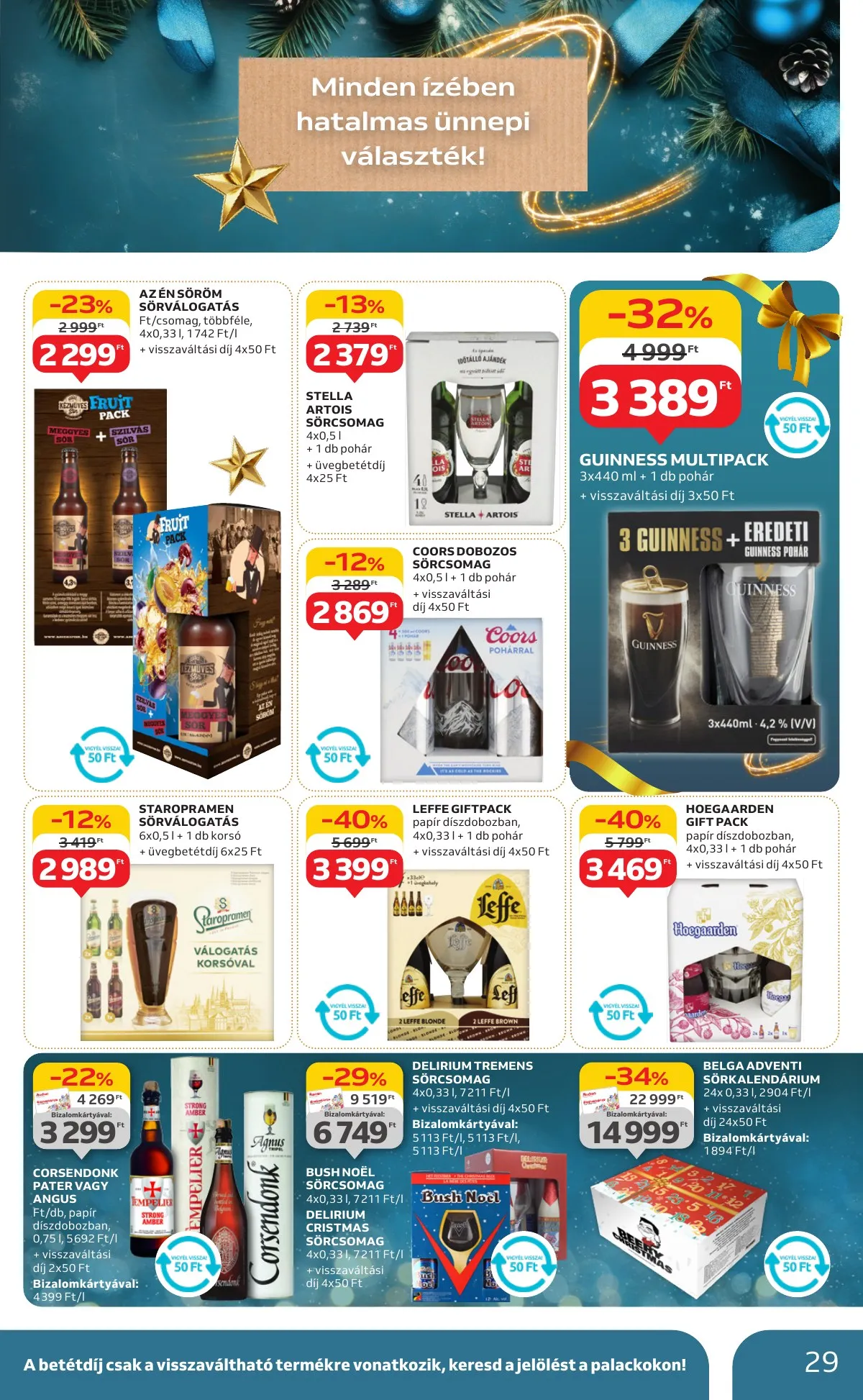 Auchan akciós újság Hipermarket karácsonyi 11.21–11.27 – 29. oldal