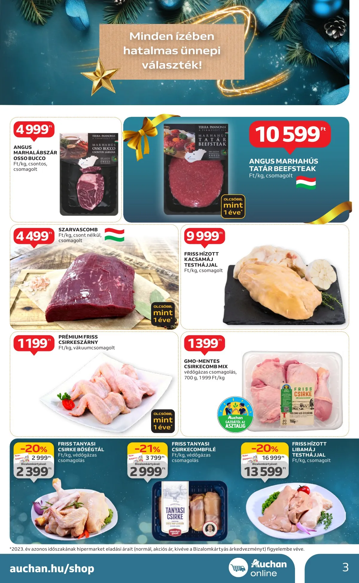 Auchan akciós újság Hipermarket karácsonyi 11.21–11.27 – 3. oldal