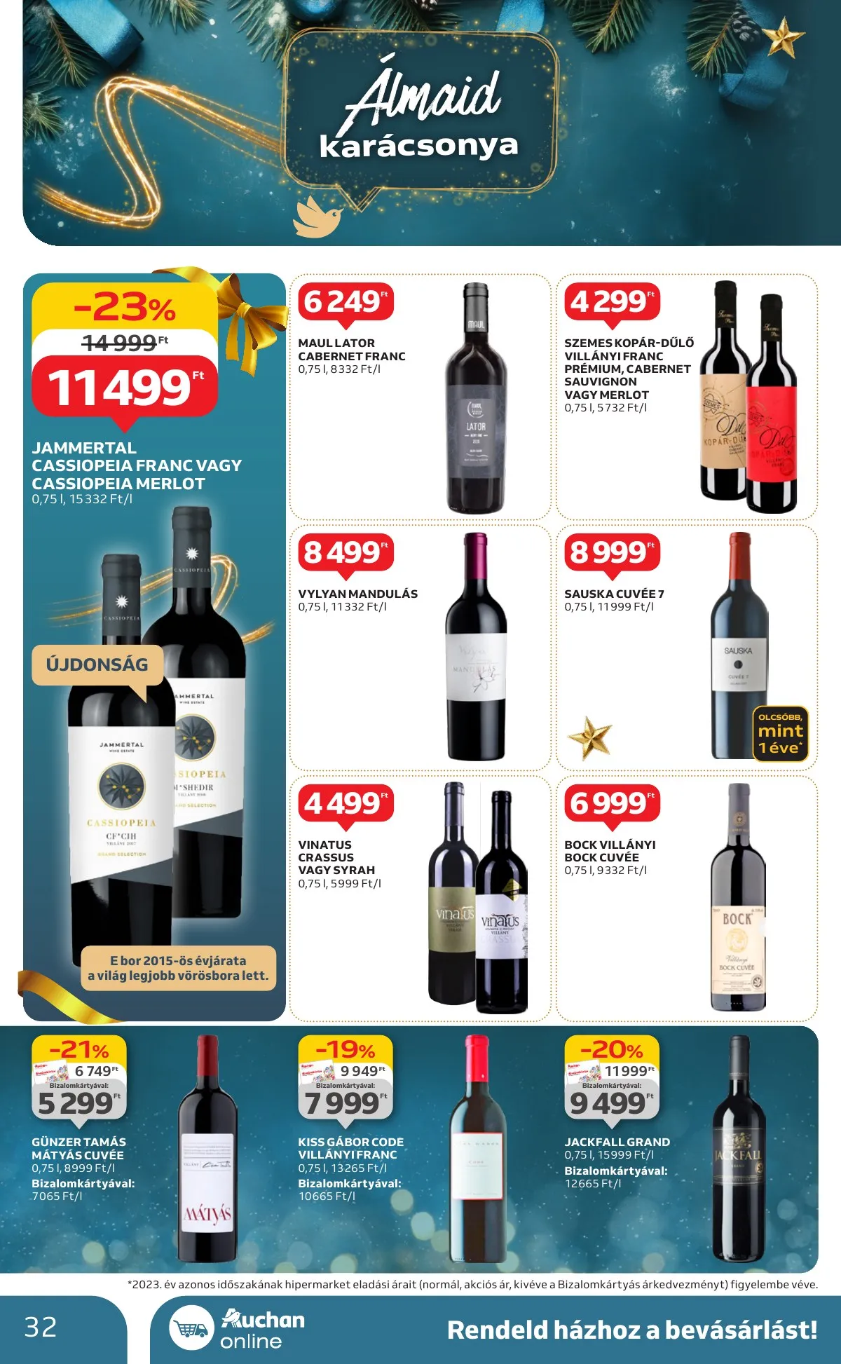 Auchan akciós újság Hipermarket karácsonyi 11.21–11.27 – 32. oldal