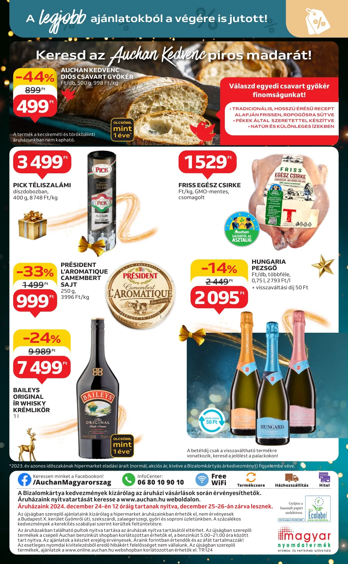 Auchan akciós újság Hipermarket karácsonyi 11.21–11.27 – 34. oldal