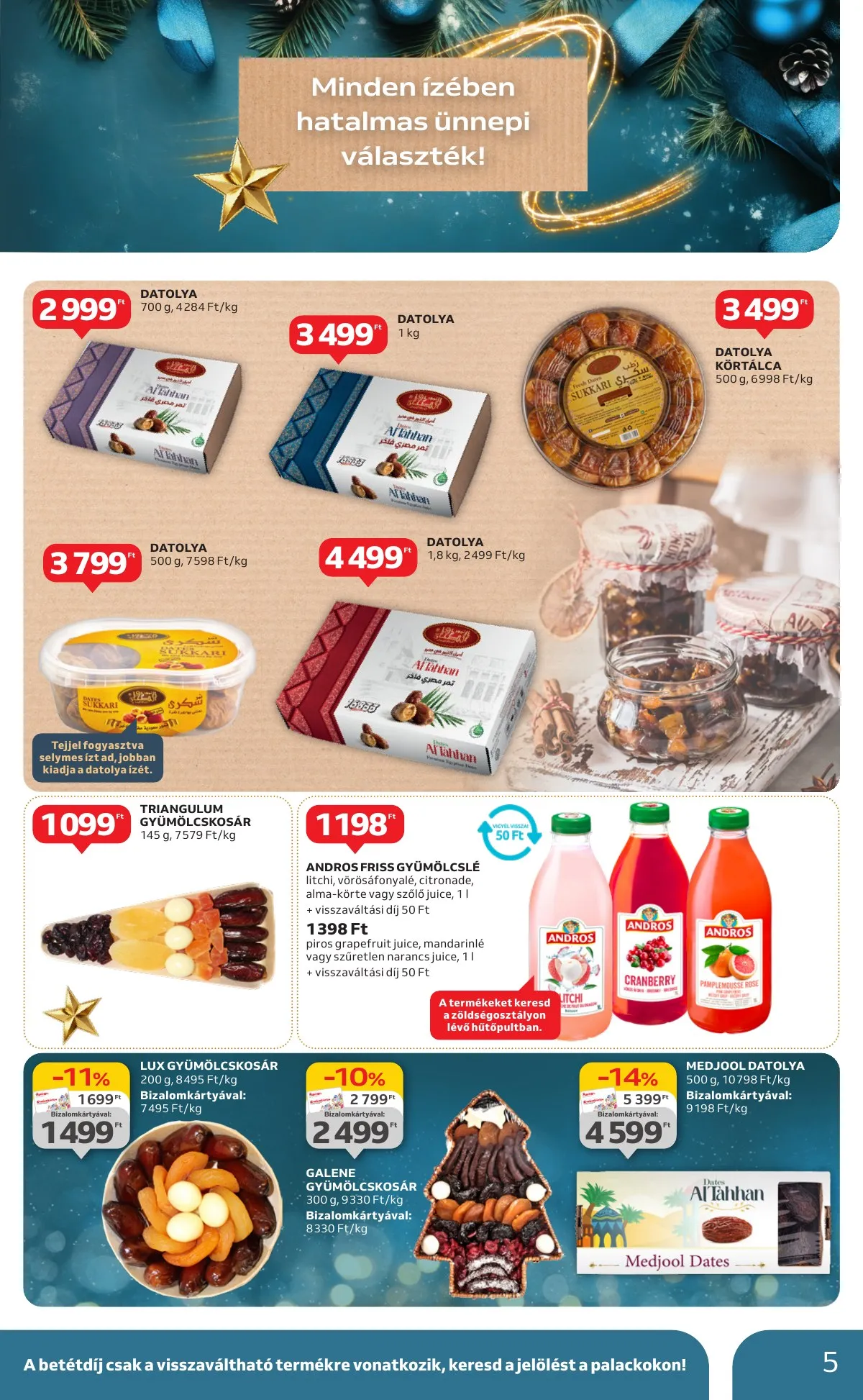 Auchan akciós újság Hipermarket karácsonyi 11.21–11.27 – 5. oldal