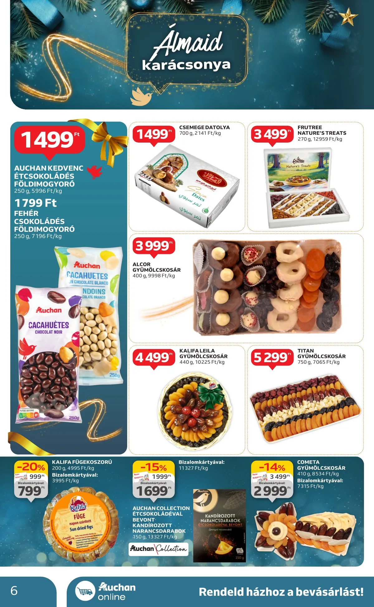 Auchan akciós újság Hipermarket karácsonyi 11.21–11.27 – 6. oldal
