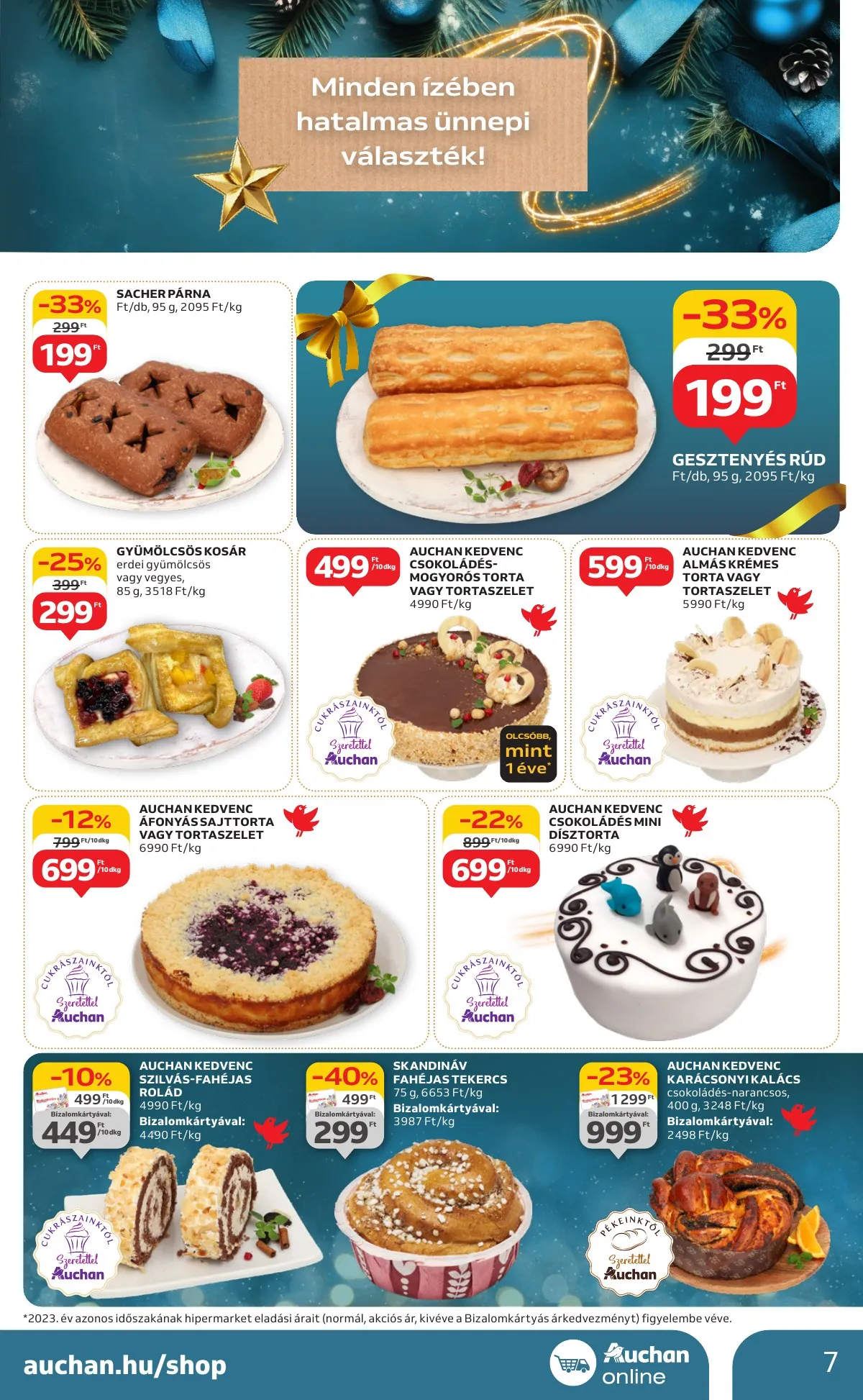 Auchan akciós újság Hipermarket karácsonyi 11.21–11.27 – 7. oldal