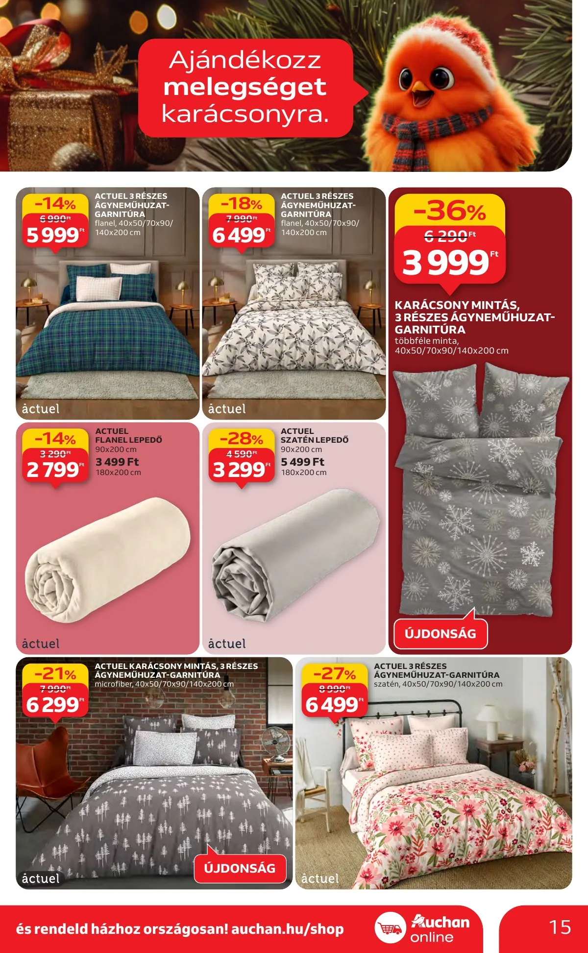 Auchan akciós újság Hipermarket karácsonyi 11.13–12.24 – 15. oldal