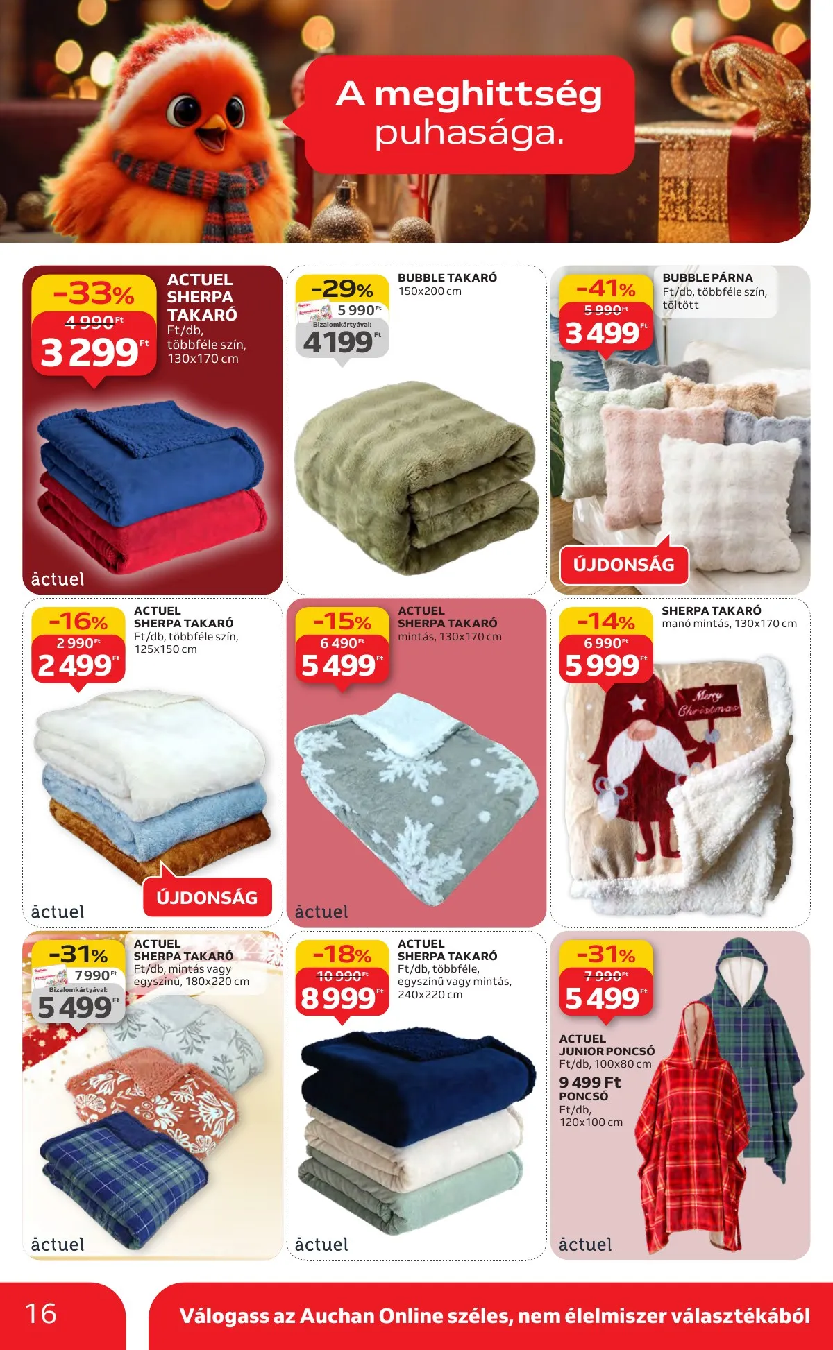 Auchan akciós újság Hipermarket karácsonyi 11.13–12.24 – 16. oldal