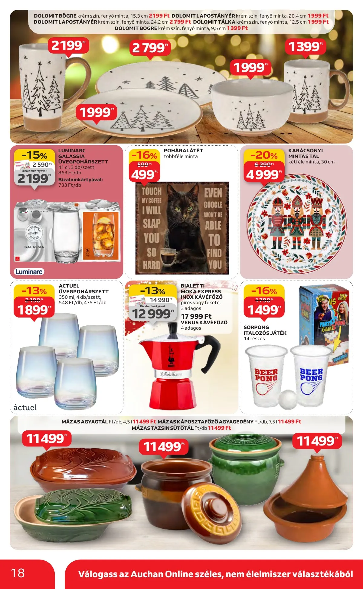Auchan akciós újság Hipermarket karácsonyi 11.13–12.24 – 18. oldal