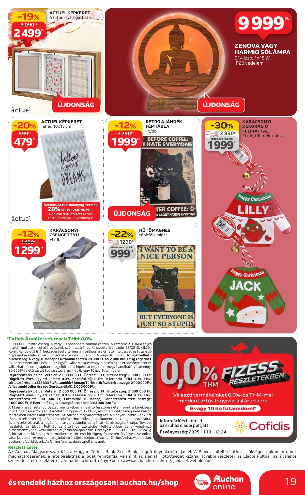 Auchan akciós újság Hipermarket karácsonyi 11.13–12.24 – 19. oldal