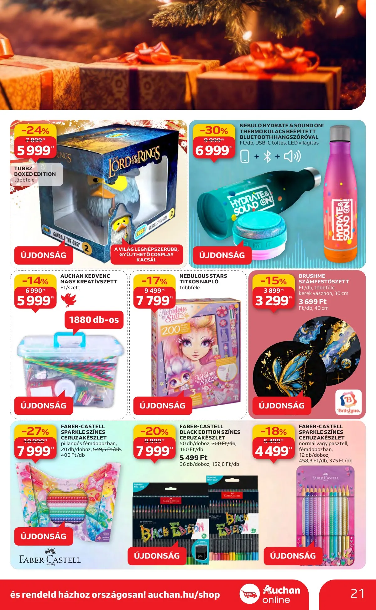 Auchan akciós újság Hipermarket karácsonyi 11.13–12.24 – 21. oldal