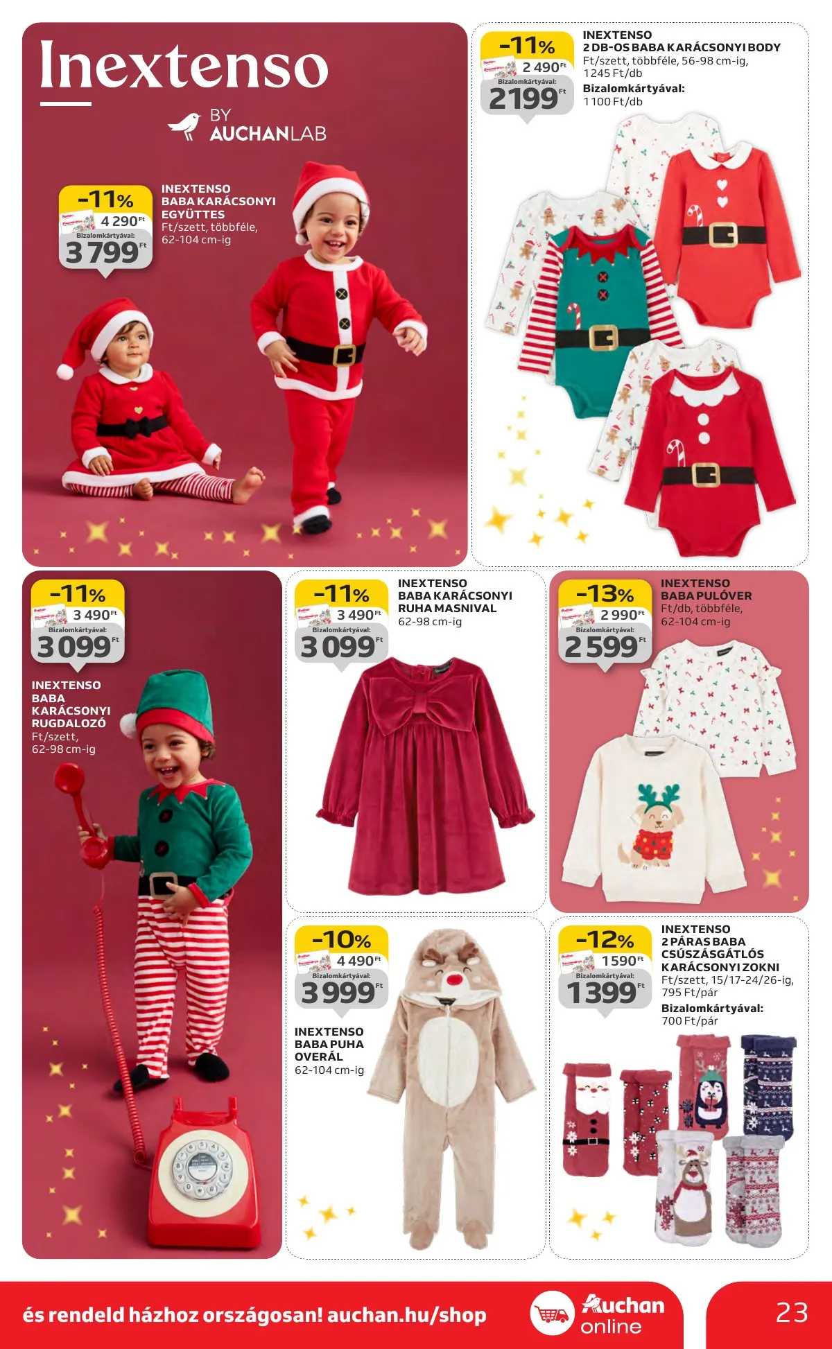 Auchan akciós újság Hipermarket karácsonyi 11.13–12.24 – 23. oldal